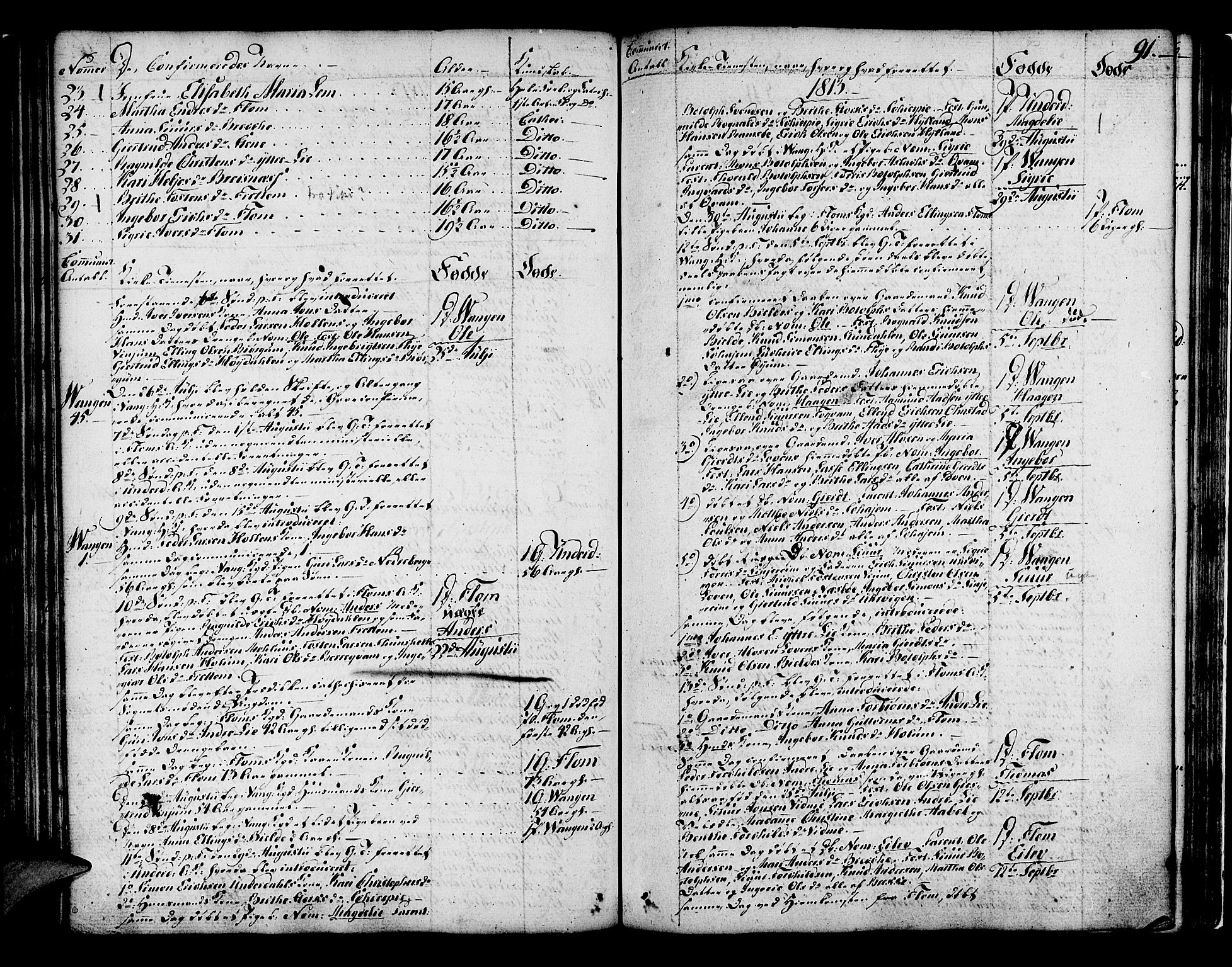 Aurland sokneprestembete, SAB/A-99937/H/Ha/Haa/L0005: Parish register (official) no. A 5, 1801-1821, p. 91