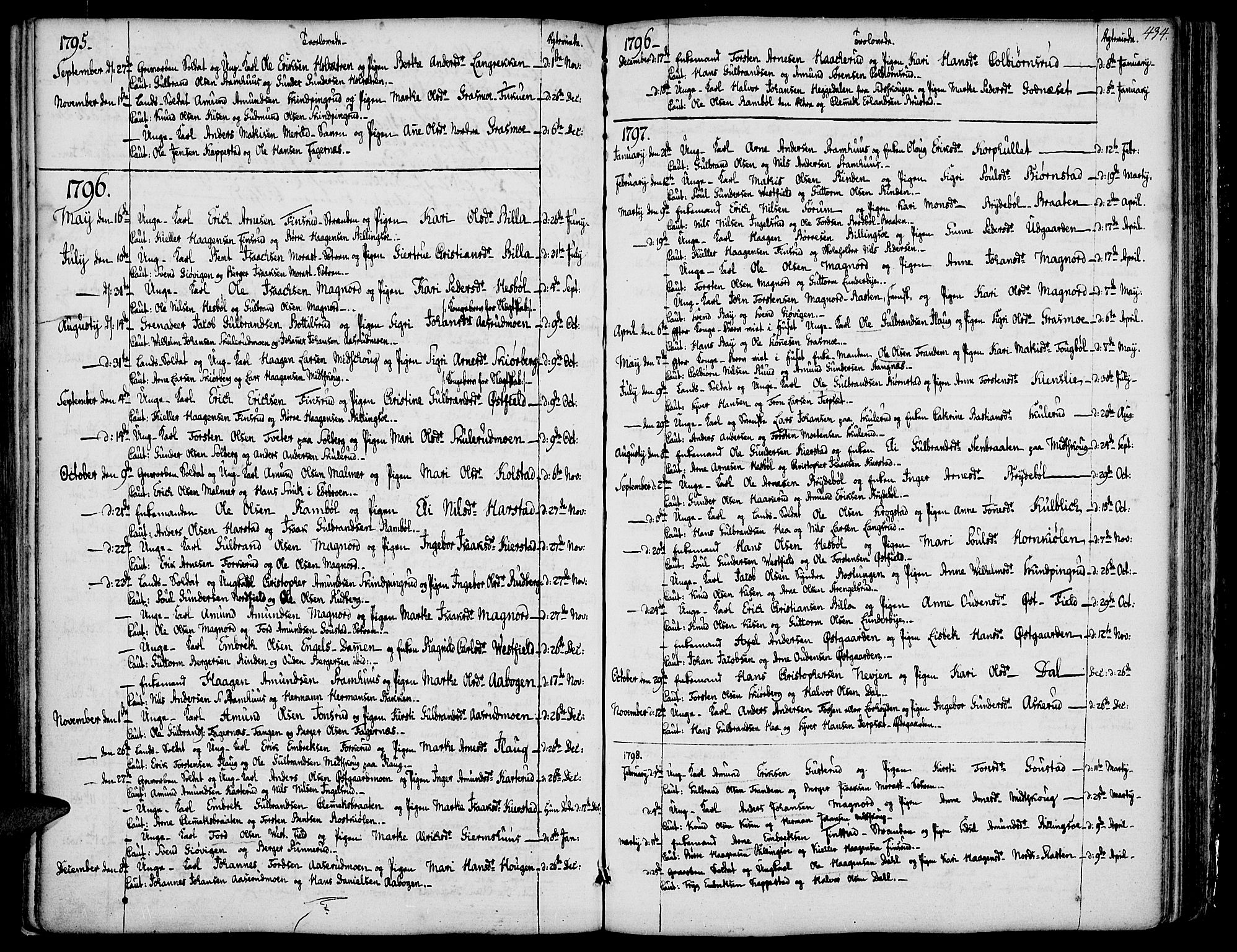 Vinger prestekontor, AV/SAH-PREST-024/H/Ha/Haa/L0004: Parish register (official) no. 4, 1766-1813, p. 433-434
