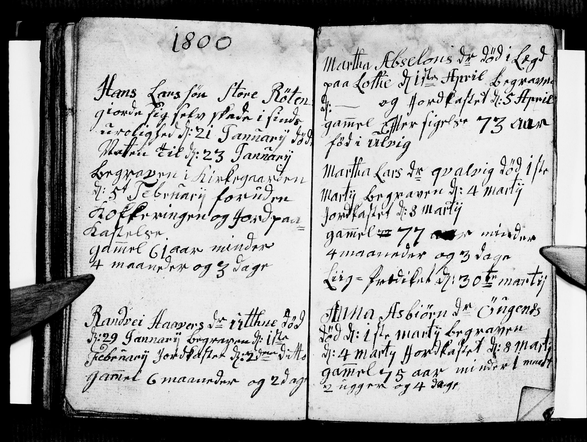 Ullensvang sokneprestembete, AV/SAB-A-78701/H/Hab: Parish register (copy) no. E 3, 1797-1800