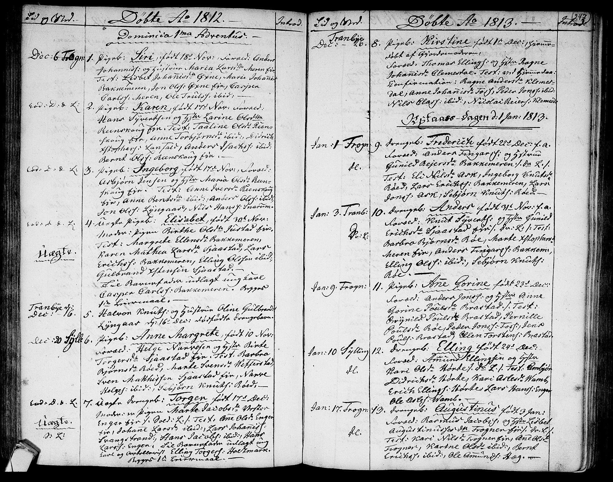 Lier kirkebøker, SAKO/A-230/F/Fa/L0007: Parish register (official) no. I 7, 1794-1813, p. 247