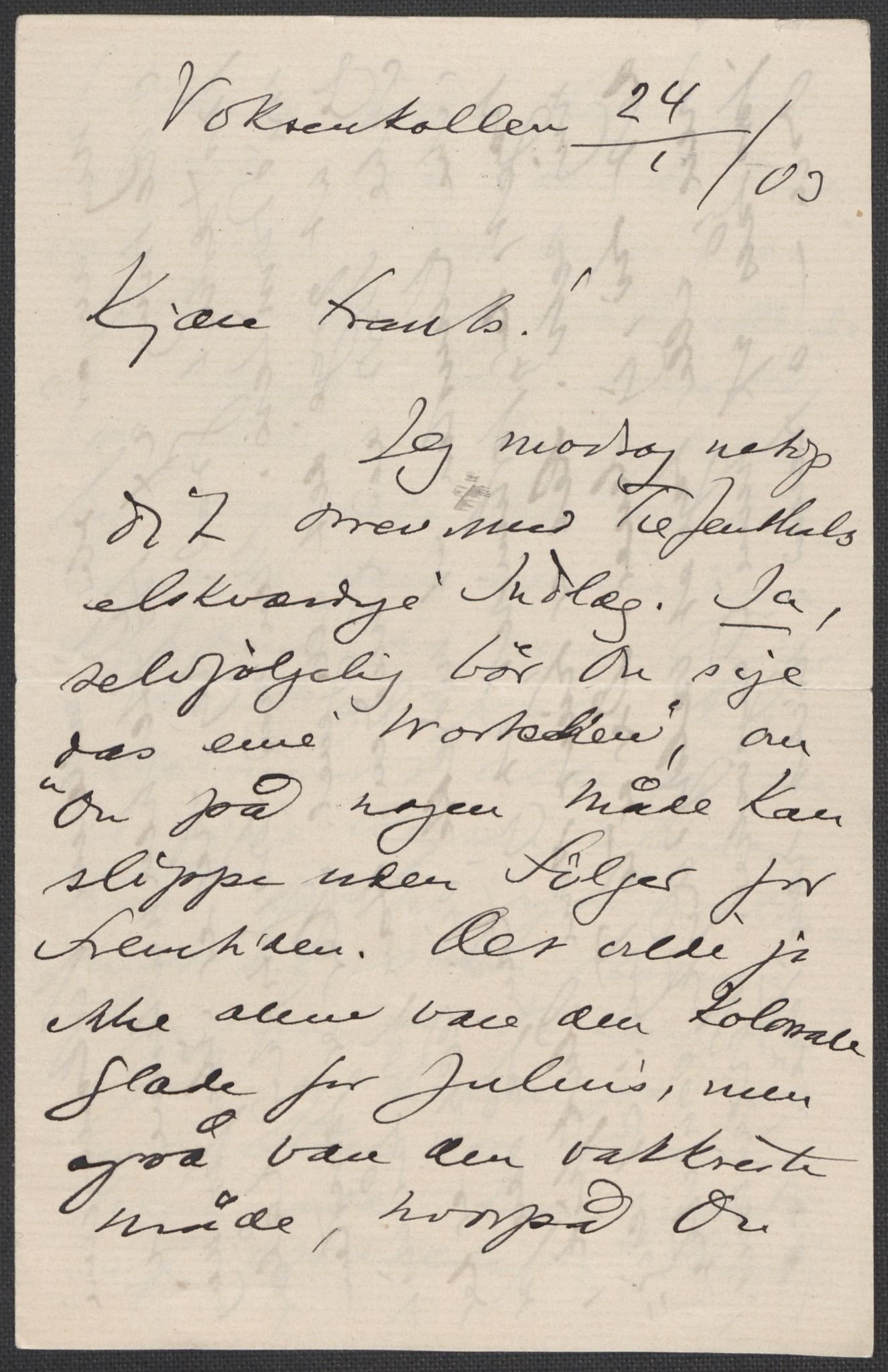 Beyer, Frants, AV/RA-PA-0132/F/L0001: Brev fra Edvard Grieg til Frantz Beyer og "En del optegnelser som kan tjene til kommentar til brevene" av Marie Beyer, 1872-1907, p. 689