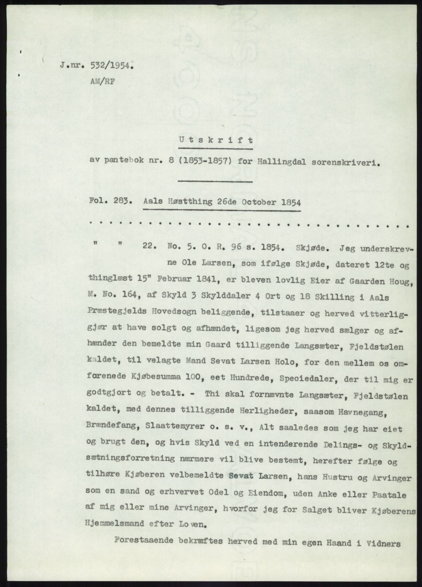 Statsarkivet i Kongsberg, SAKO/A-0001, 1944-1954, p. 199