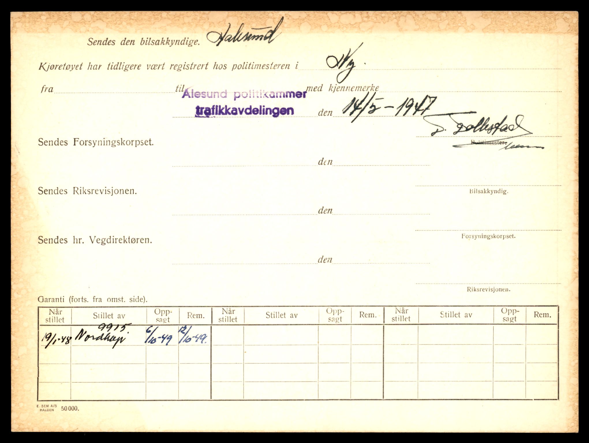 Møre og Romsdal vegkontor - Ålesund trafikkstasjon, SAT/A-4099/F/Fe/L0021: Registreringskort for kjøretøy T 10471 - T 10583, 1927-1998, p. 1422