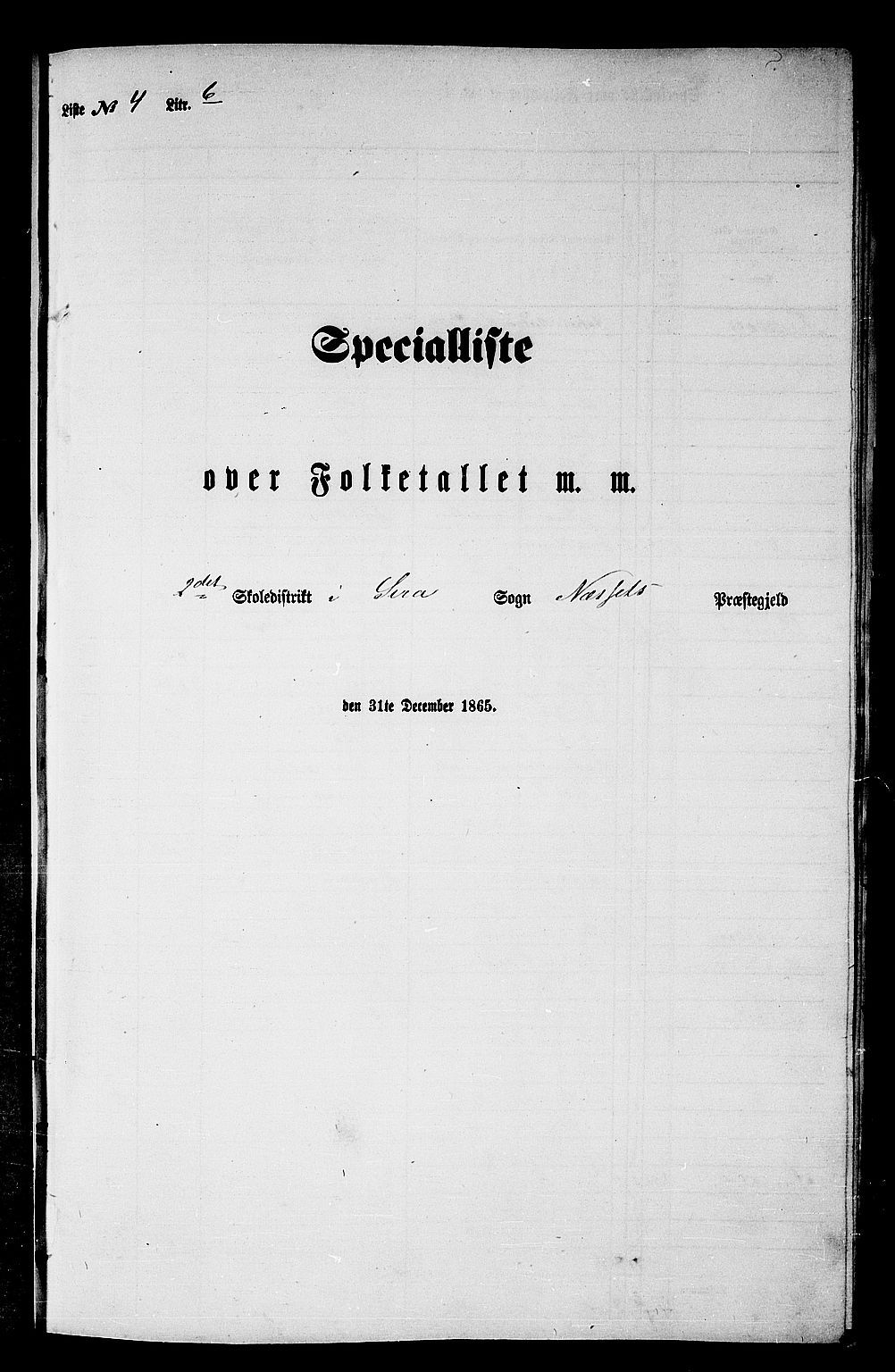 RA, 1865 census for Nesset, 1865, p. 85