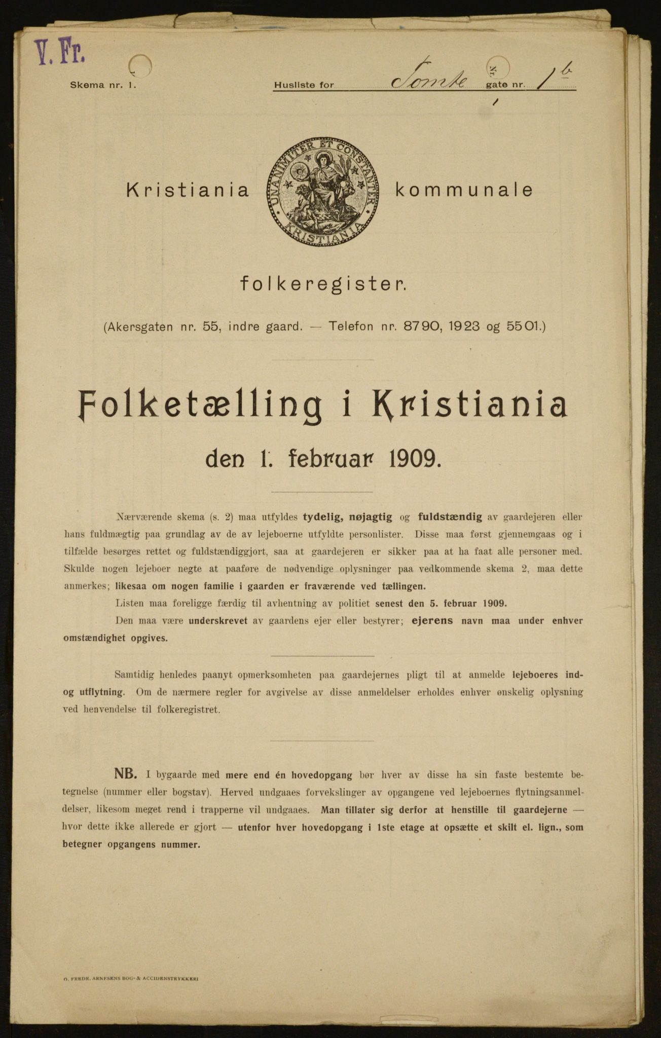 OBA, Municipal Census 1909 for Kristiania, 1909, p. 102841