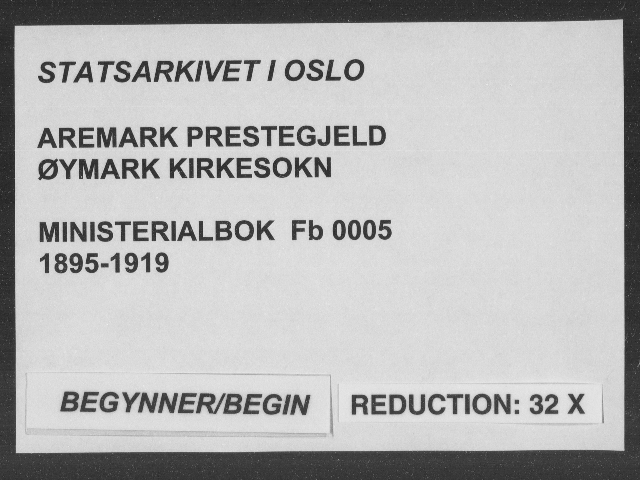 Aremark prestekontor Kirkebøker, AV/SAO-A-10899/F/Fb/L0005: Parish register (official) no. II 5, 1895-1919