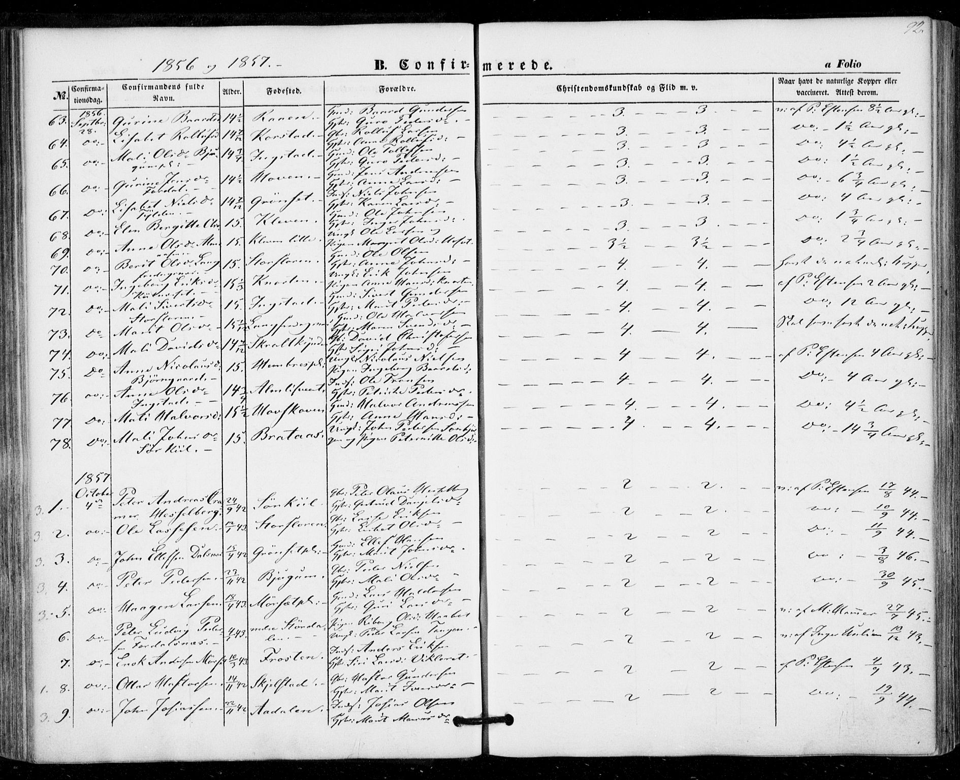 Ministerialprotokoller, klokkerbøker og fødselsregistre - Nord-Trøndelag, SAT/A-1458/703/L0028: Parish register (official) no. 703A01, 1850-1862, p. 92