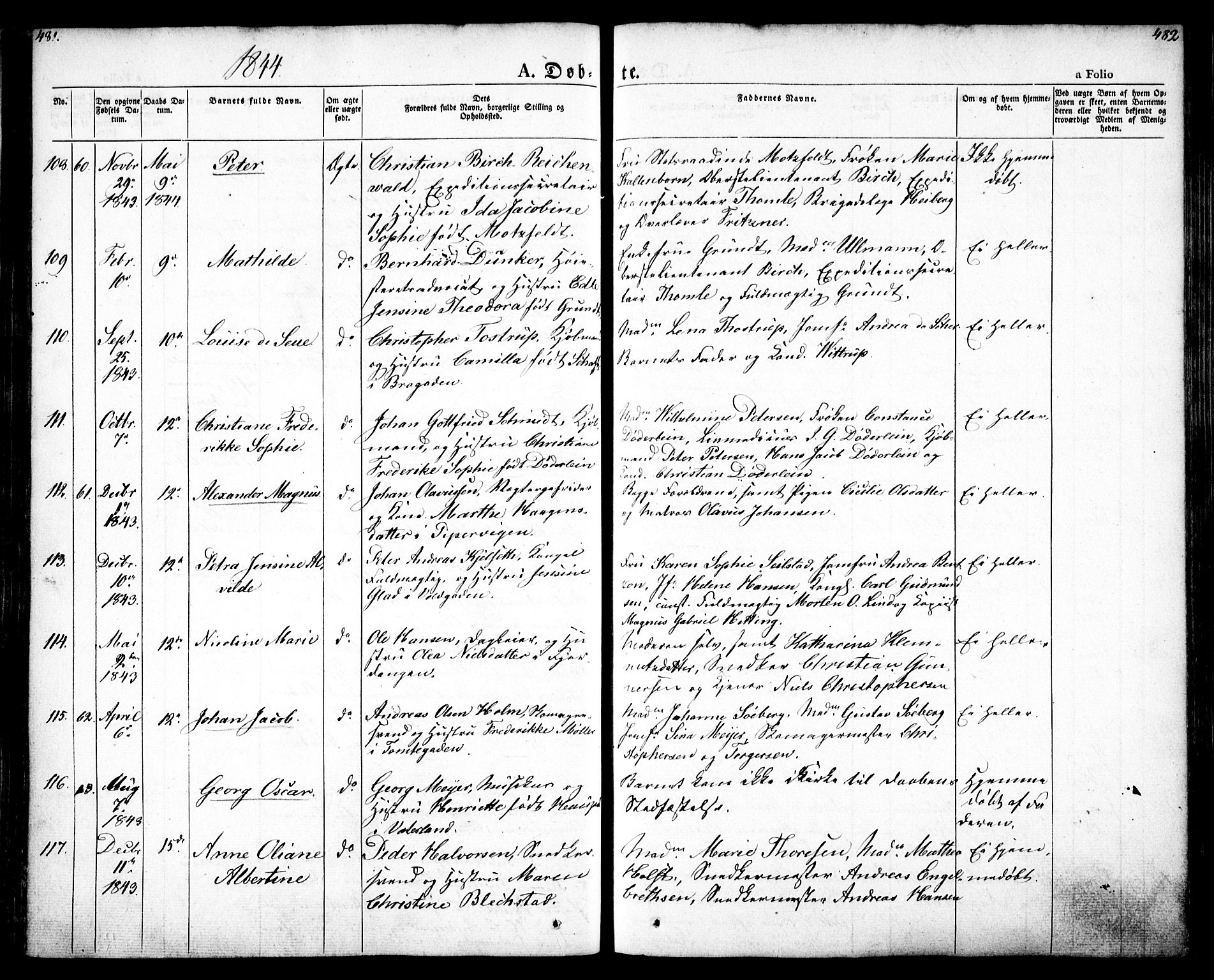 Oslo domkirke Kirkebøker, SAO/A-10752/F/Fa/L0012: Parish register (official) no. 12, 1837-1845, p. 481-482
