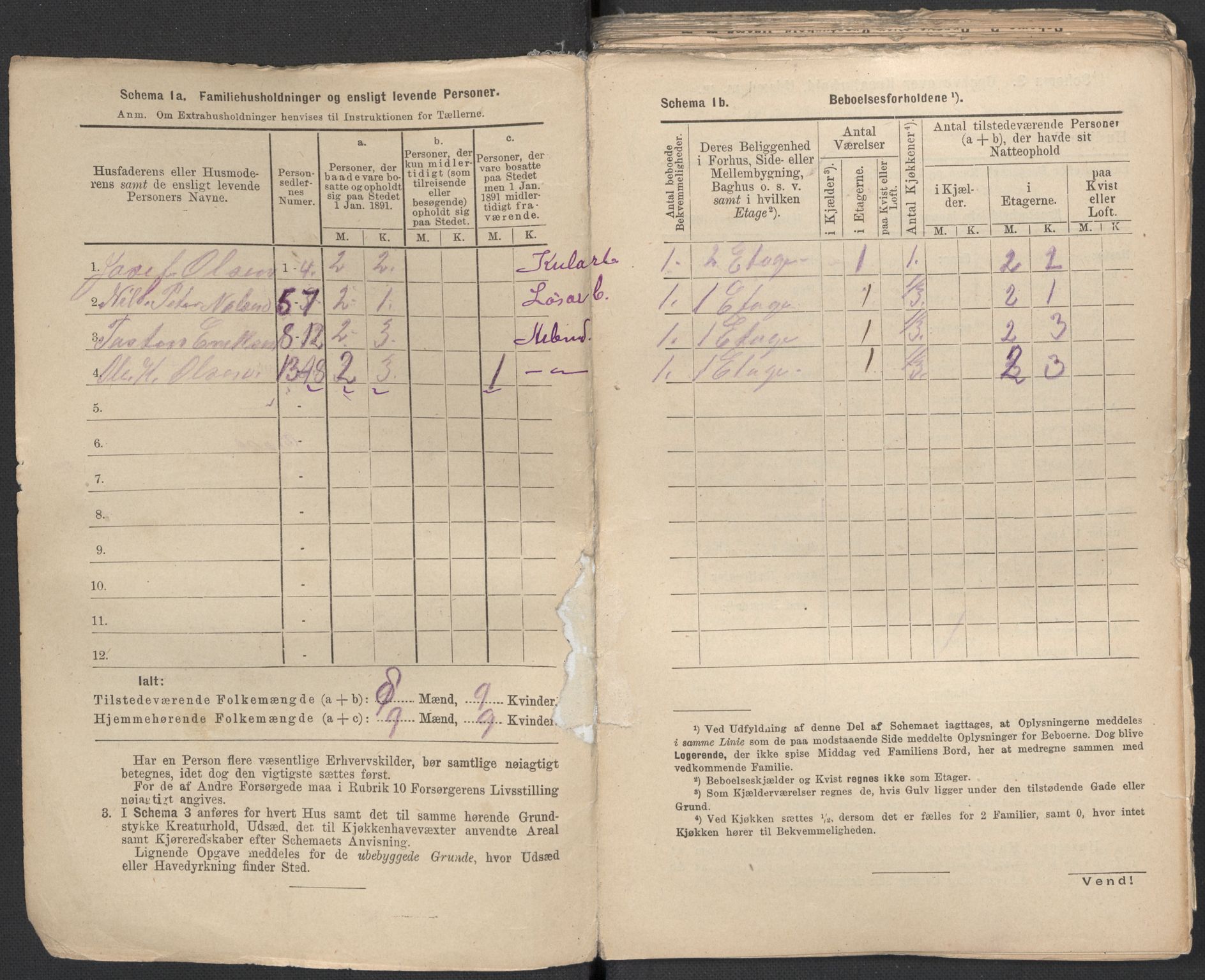 RA, 1891 Census for 1301 Bergen, 1891, p. 6447