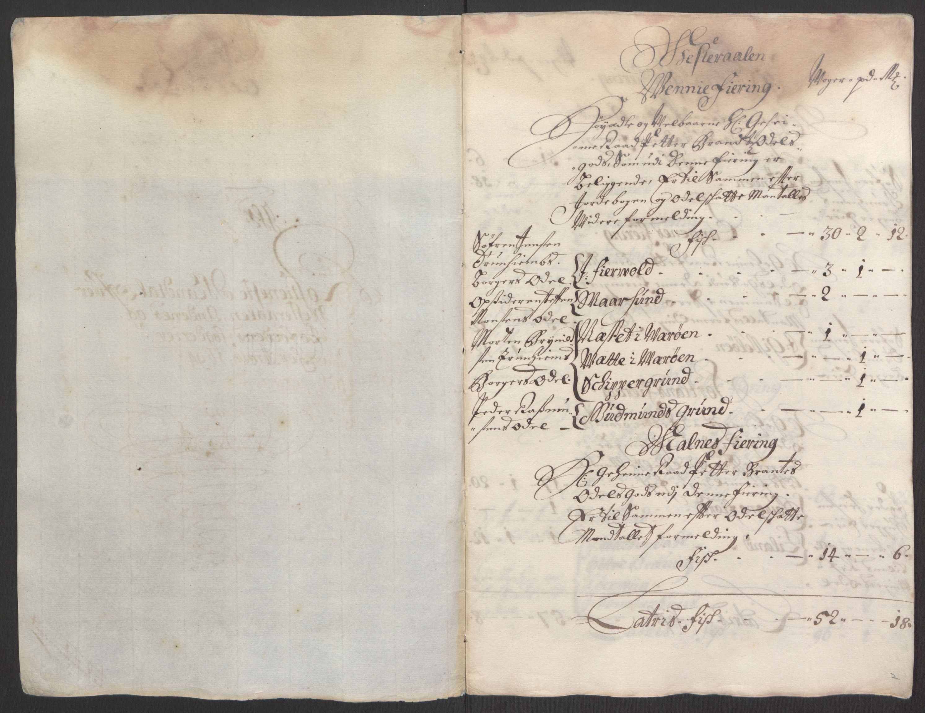 Rentekammeret inntil 1814, Reviderte regnskaper, Fogderegnskap, RA/EA-4092/R67/L4677: Fogderegnskap Vesterålen, Andenes og Lofoten, 1694-1695, p. 71