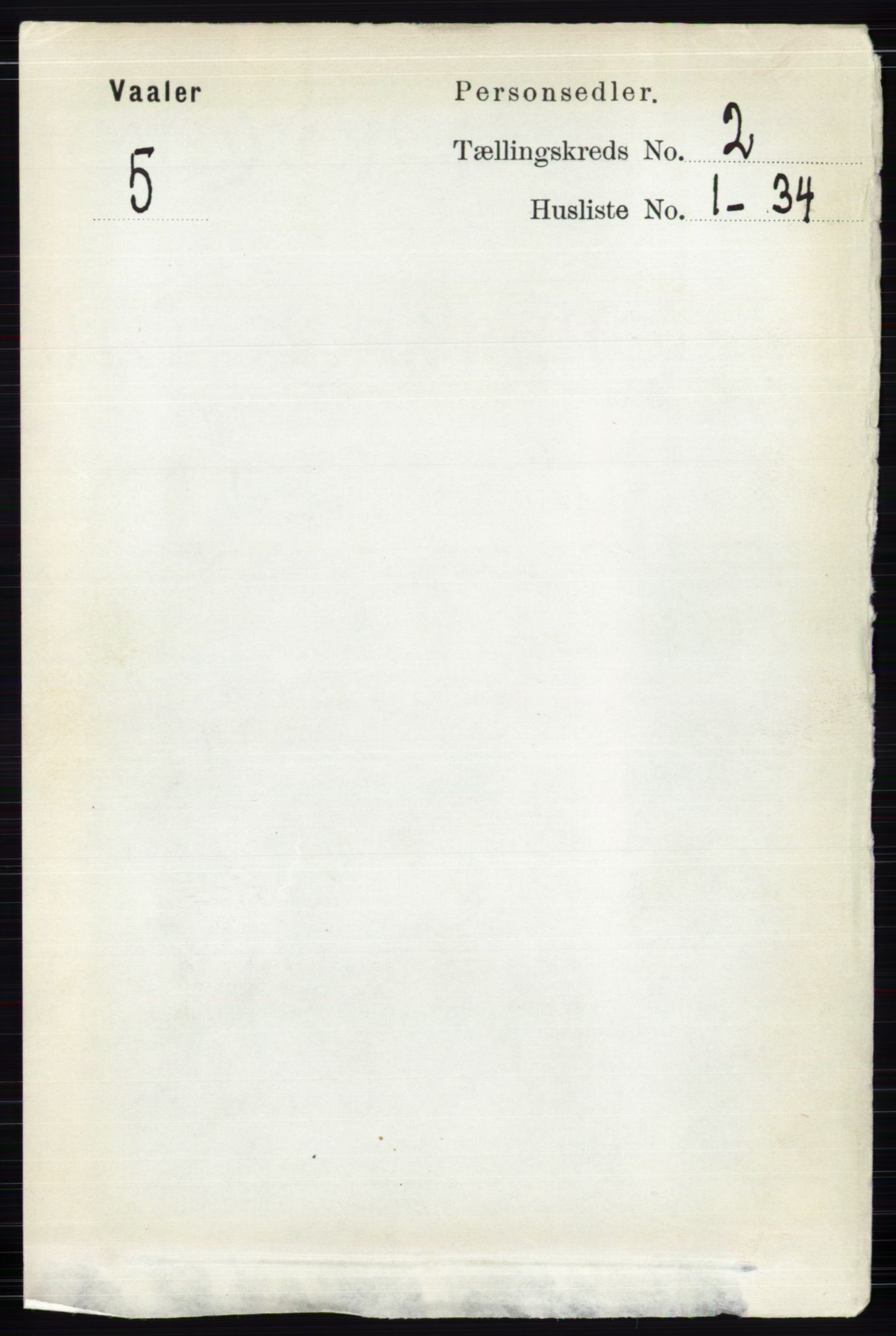 RA, 1891 census for 0426 Våler, 1891, p. 501