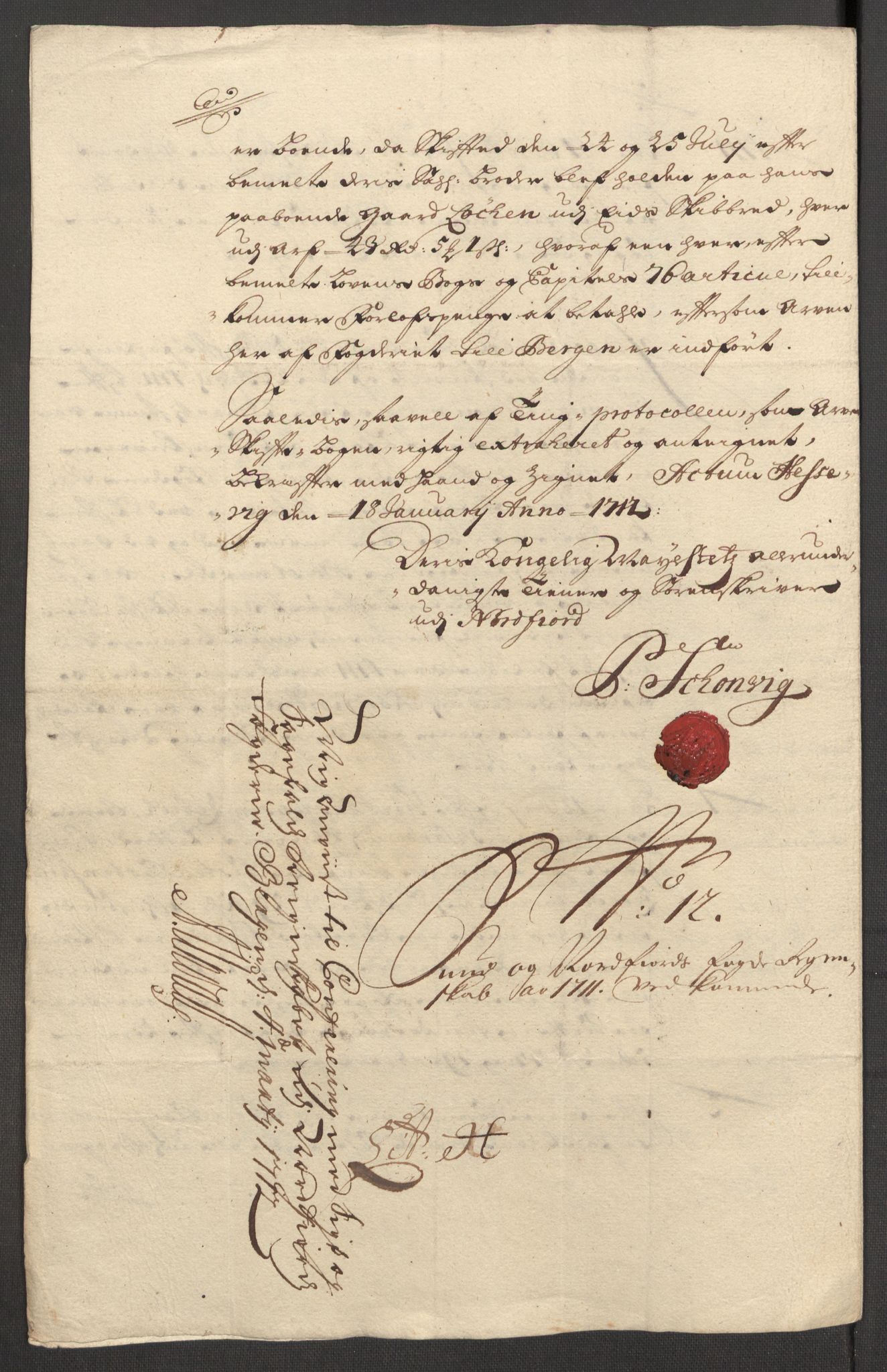 Rentekammeret inntil 1814, Reviderte regnskaper, Fogderegnskap, AV/RA-EA-4092/R53/L3433: Fogderegnskap Sunn- og Nordfjord, 1710-1711, p. 469