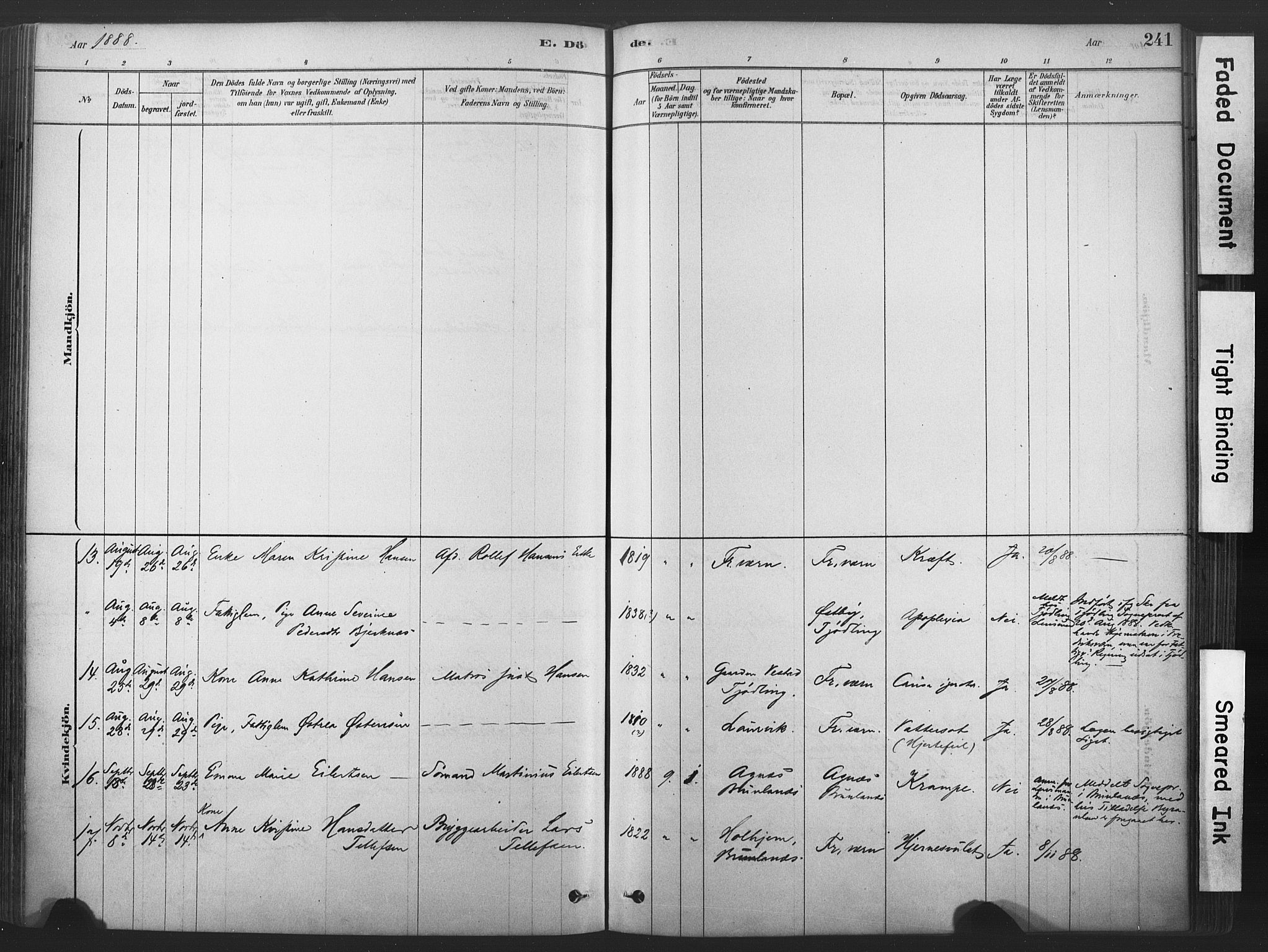 Stavern kirkebøker, SAKO/A-318/F/Fa/L0008: Parish register (official) no. 8, 1878-1905, p. 241