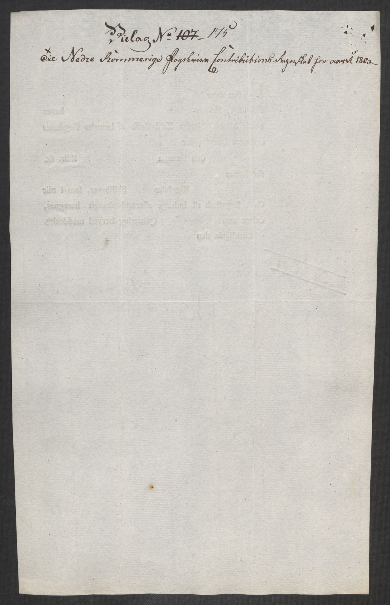 Rentekammeret inntil 1814, Reviderte regnskaper, Fogderegnskap, RA/EA-4092/R11/L0679: Fogderegnskap Nedre Romerike, 1803, p. 473