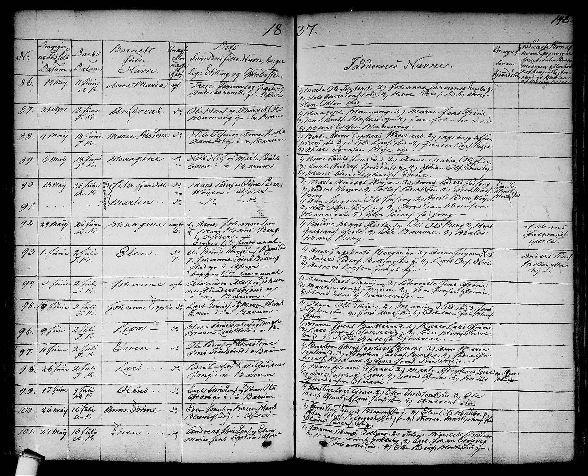 Asker prestekontor Kirkebøker, SAO/A-10256a/F/Fa/L0007: Parish register (official) no. I 7, 1825-1864, p. 148