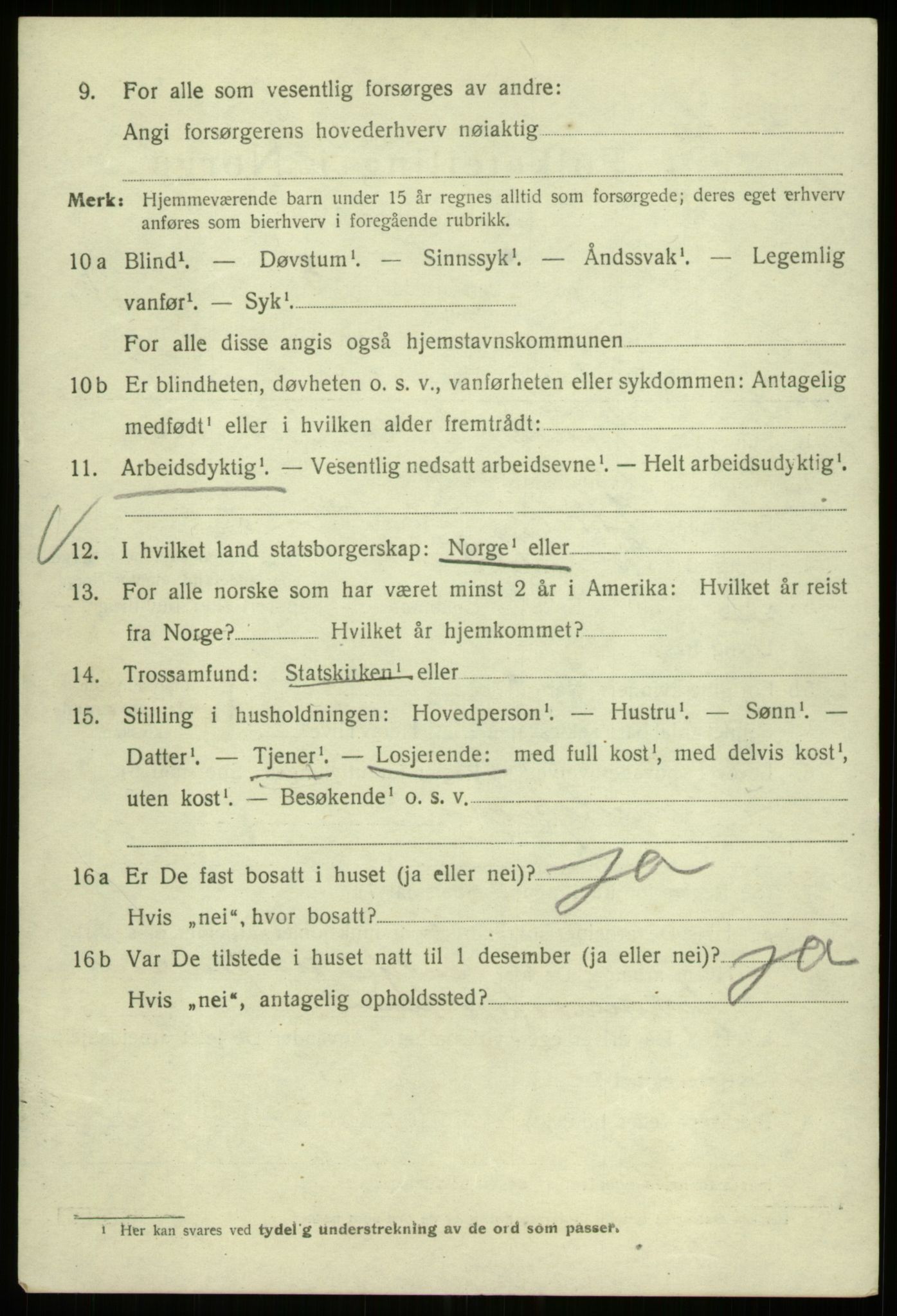 SAB, 1920 census for Bergen, 1920, p. 129775