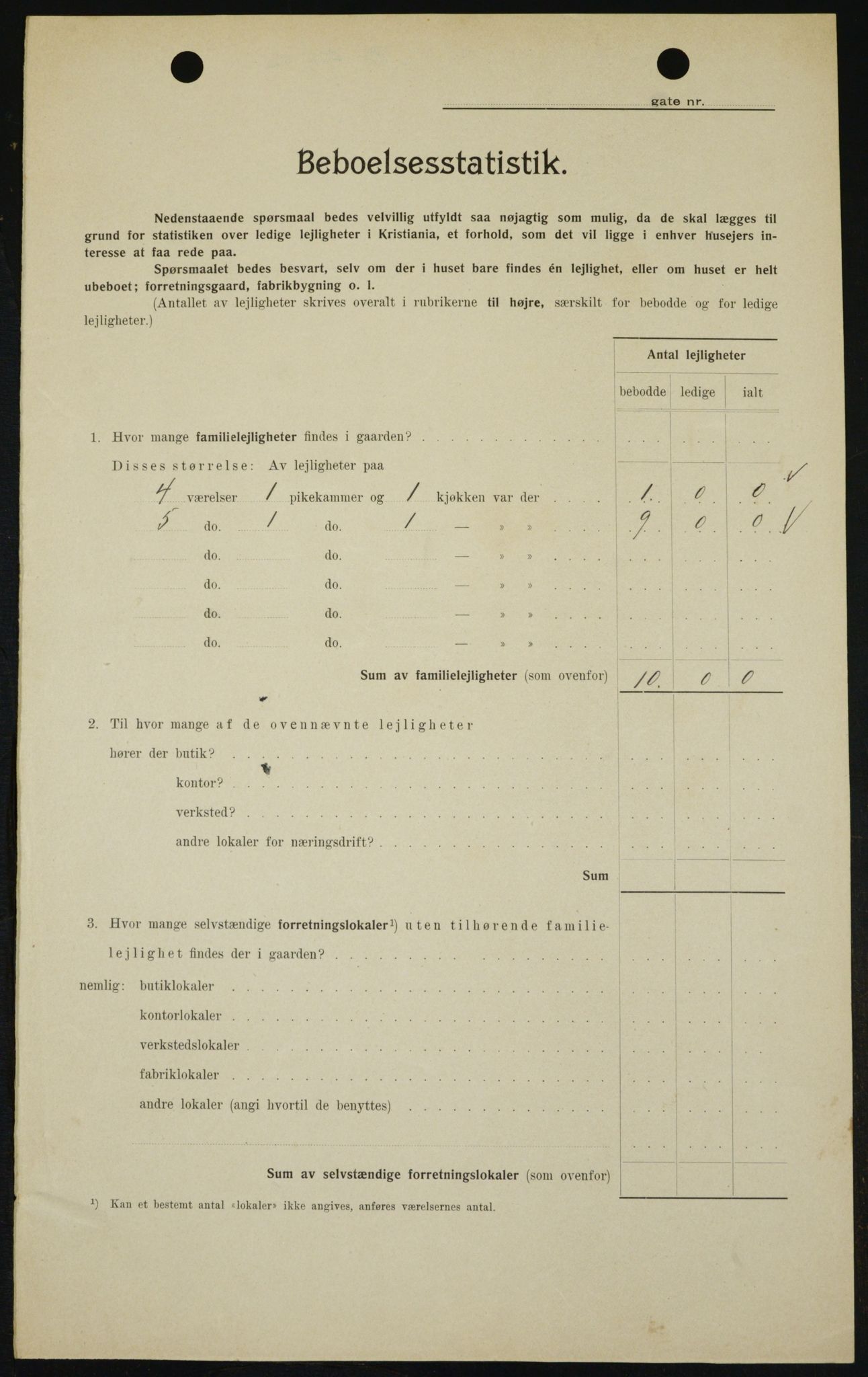 OBA, Municipal Census 1909 for Kristiania, 1909, p. 59439