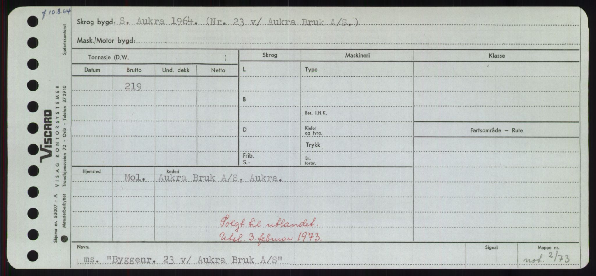 Sjøfartsdirektoratet med forløpere, Skipsmålingen, AV/RA-S-1627/H/Hd/L0005: Fartøy, Br-Byg, p. 769