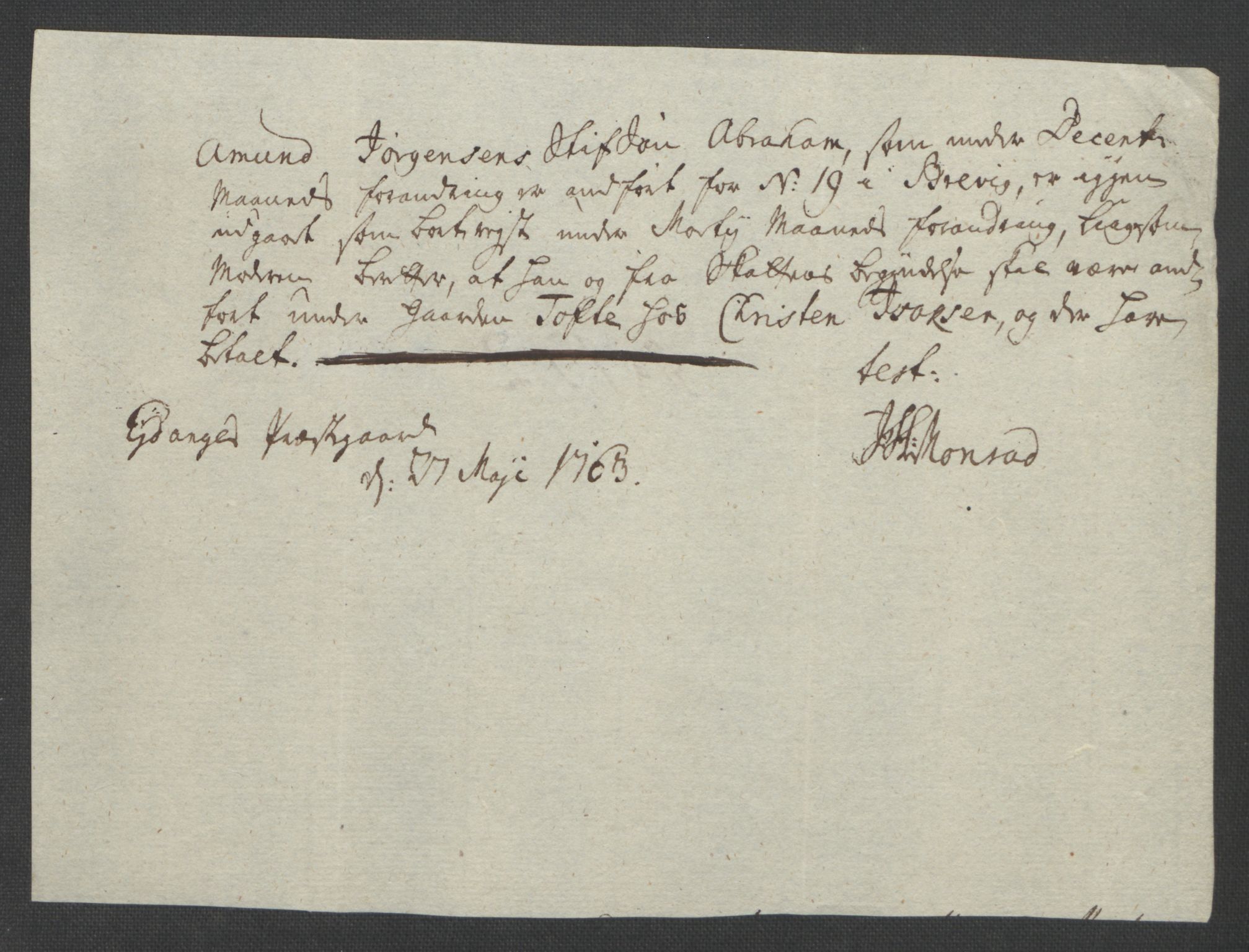 Rentekammeret inntil 1814, Reviderte regnskaper, Fogderegnskap, RA/EA-4092/R37/L2239: Ekstraskatten Nedre Telemark og Bamble, 1762-1763, p. 769