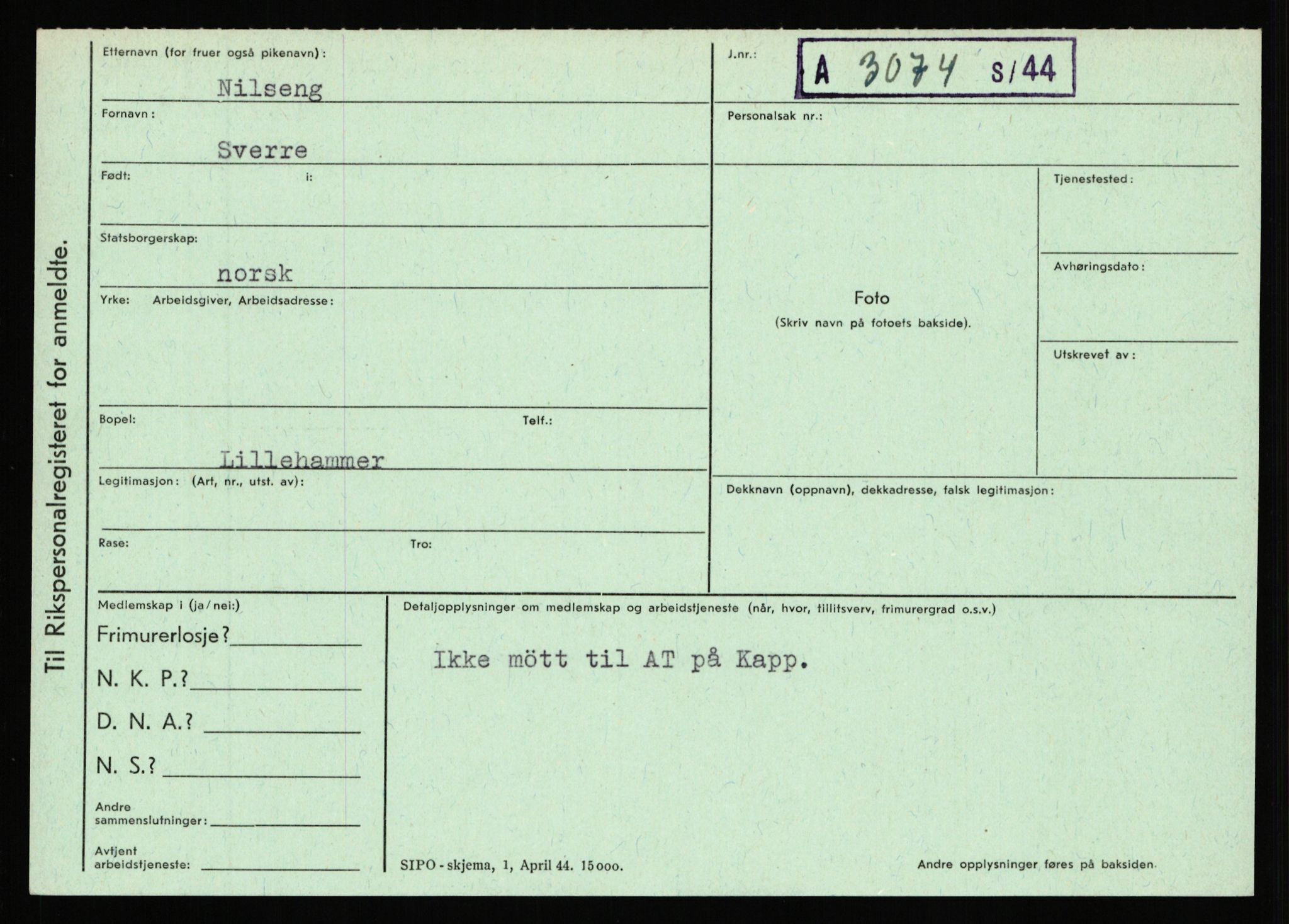 Statspolitiet - Hovedkontoret / Osloavdelingen, AV/RA-S-1329/C/Ca/L0011: Molberg - Nøstvold, 1943-1945, p. 3370