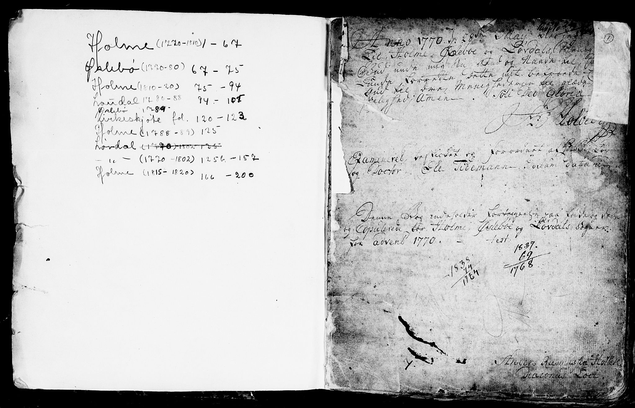 Holum sokneprestkontor, AV/SAK-1111-0022/F/Fb/Fba/L0001: Parish register (copy) no. B 1 /3, 1770-1802, p. 2