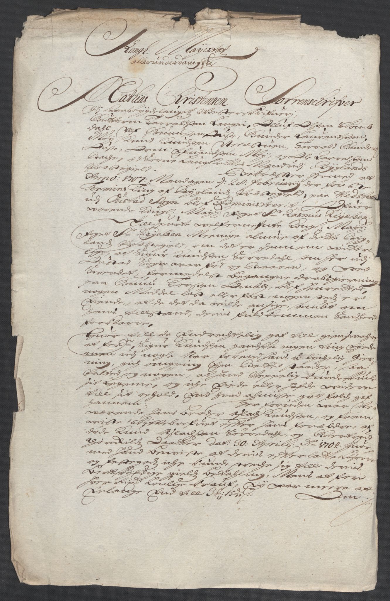 Rentekammeret inntil 1814, Reviderte regnskaper, Fogderegnskap, AV/RA-EA-4092/R40/L2448: Fogderegnskap Råbyggelag, 1706-1708, p. 164