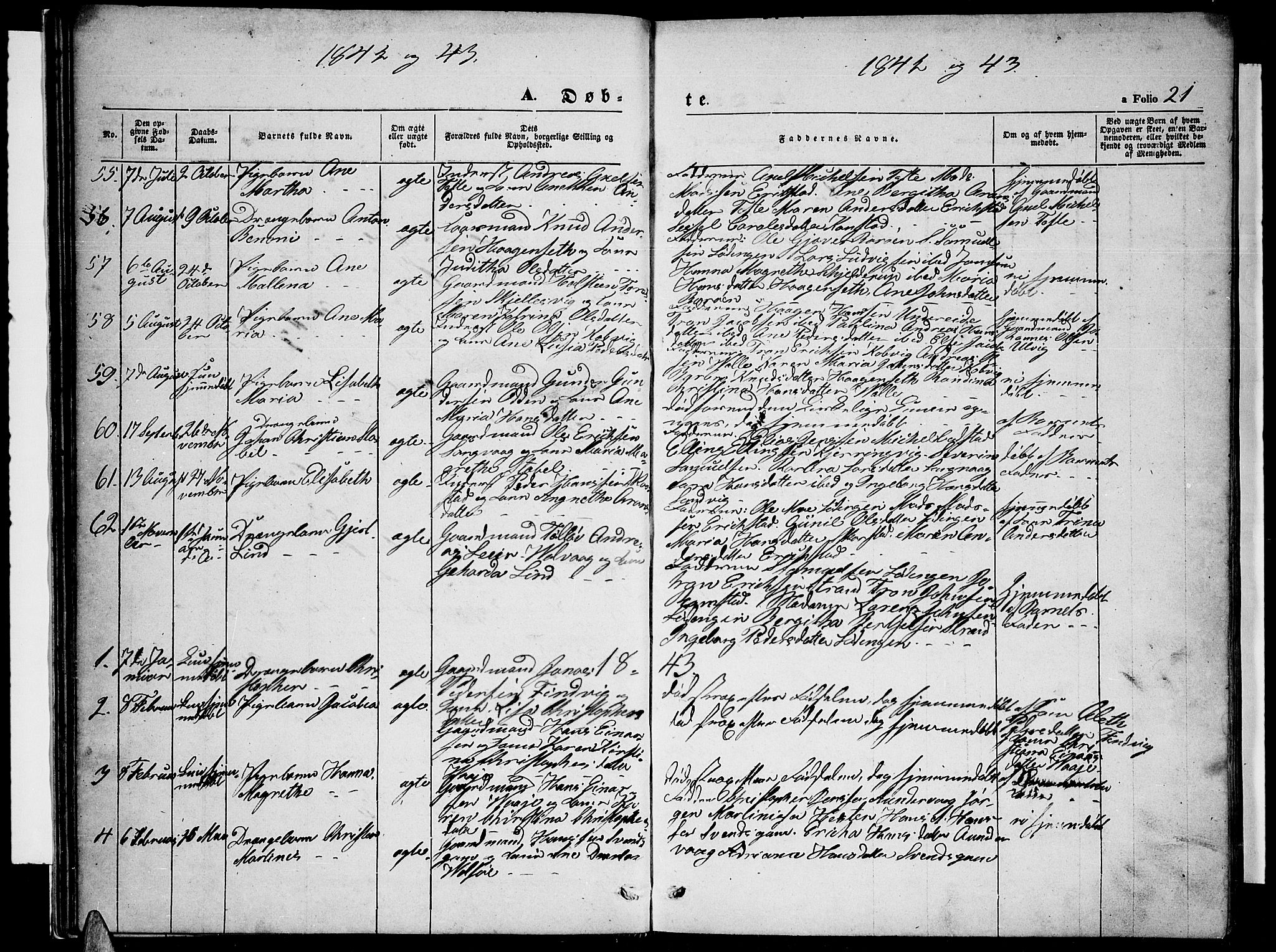 Ministerialprotokoller, klokkerbøker og fødselsregistre - Nordland, AV/SAT-A-1459/872/L1045: Parish register (copy) no. 872C01, 1840-1851, p. 21