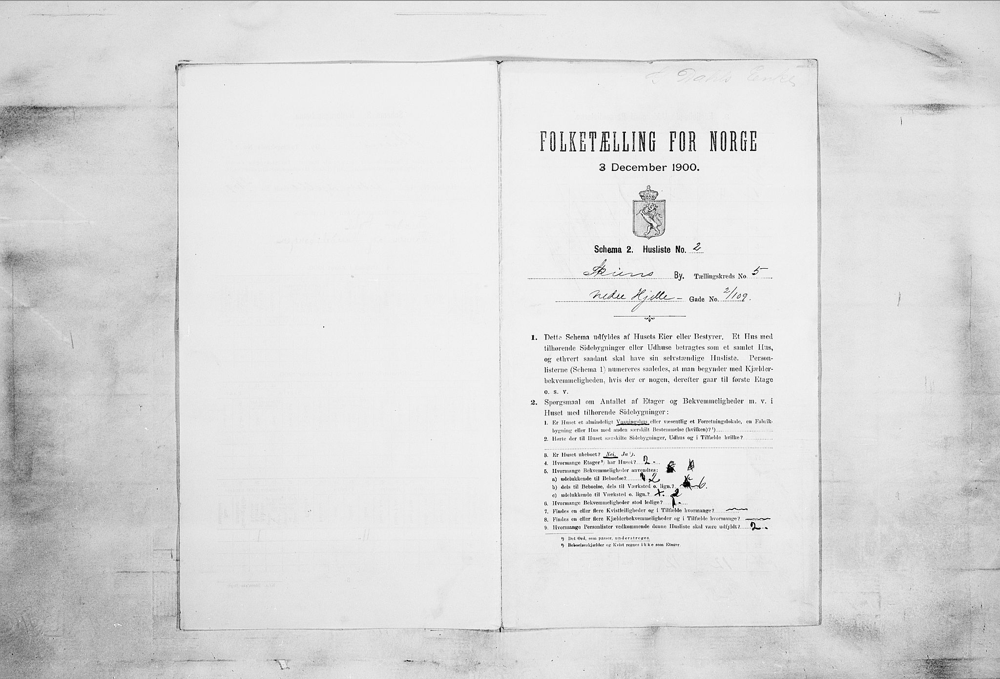 SAKO, 1900 census for Skien, 1900, p. 768