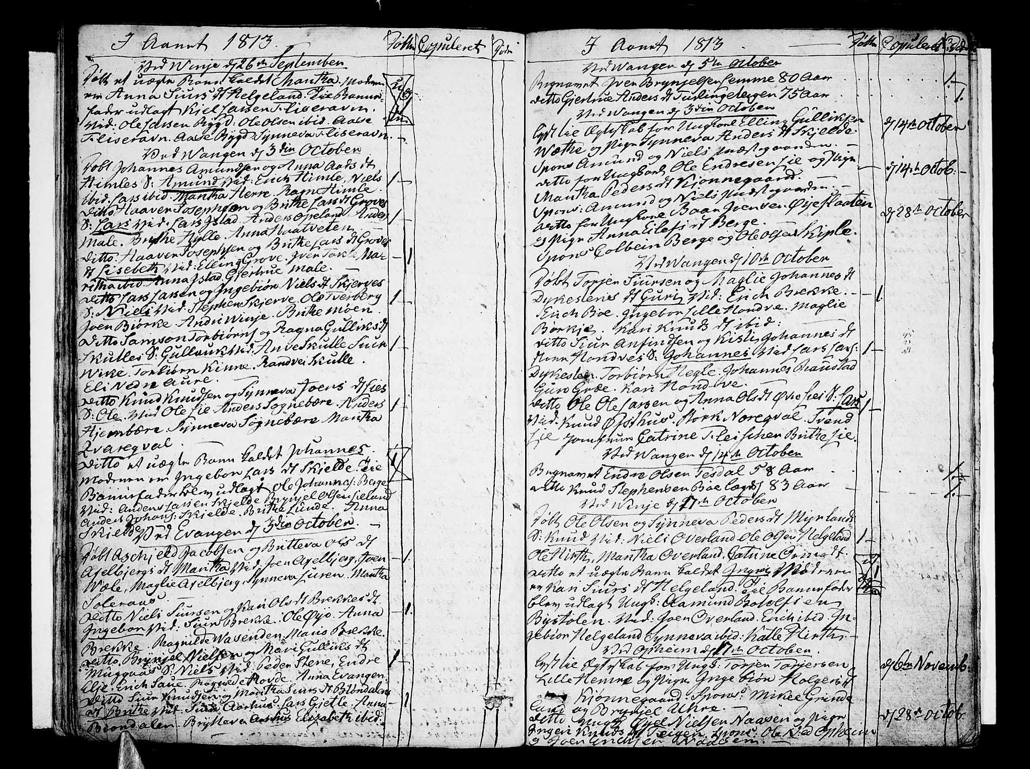 Voss sokneprestembete, SAB/A-79001/H/Haa: Parish register (official) no. A 10, 1810-1821, p. 43
