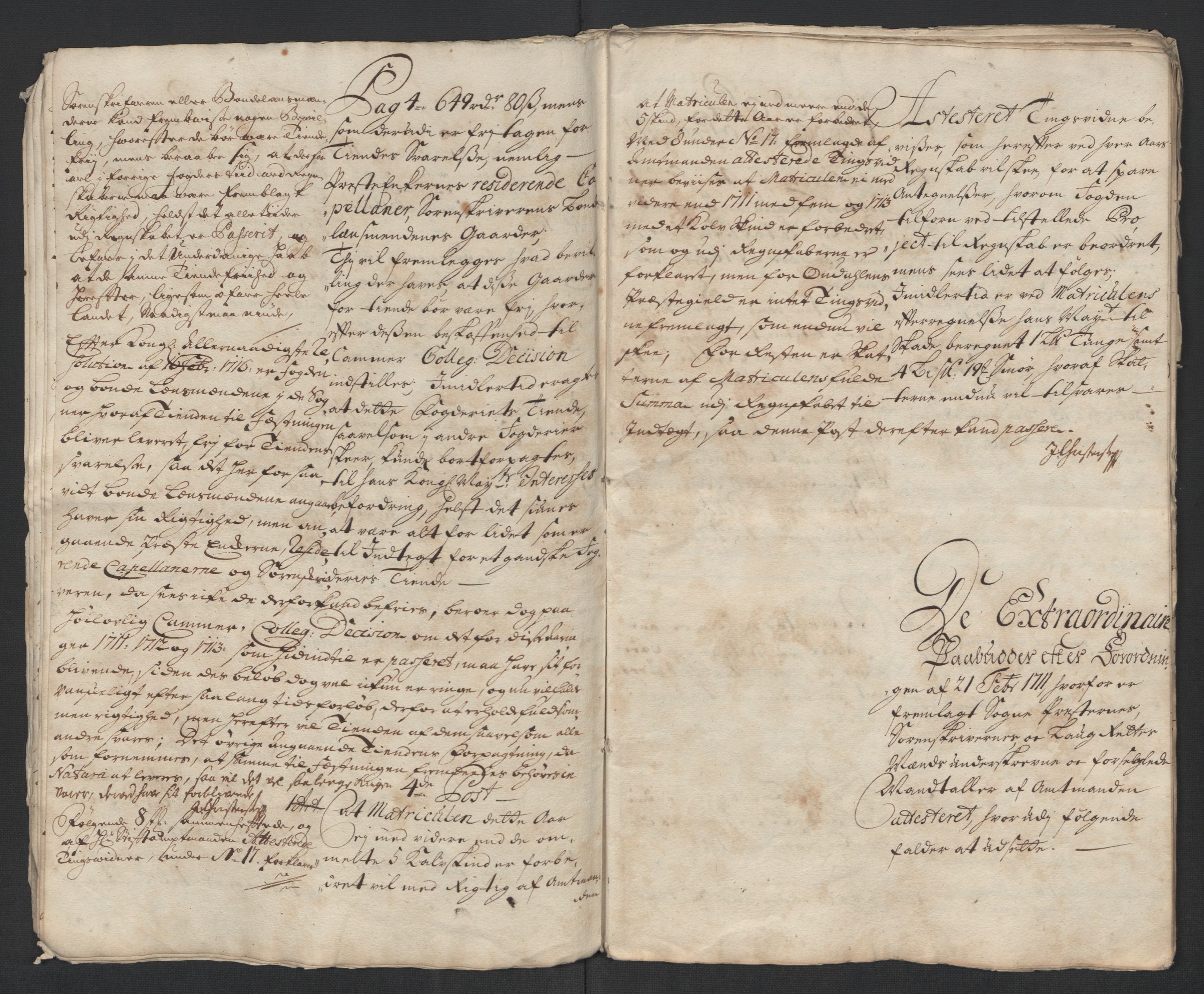 Rentekammeret inntil 1814, Reviderte regnskaper, Fogderegnskap, AV/RA-EA-4092/R13/L0851: Fogderegnskap Solør, Odal og Østerdal, 1711-1713, p. 9