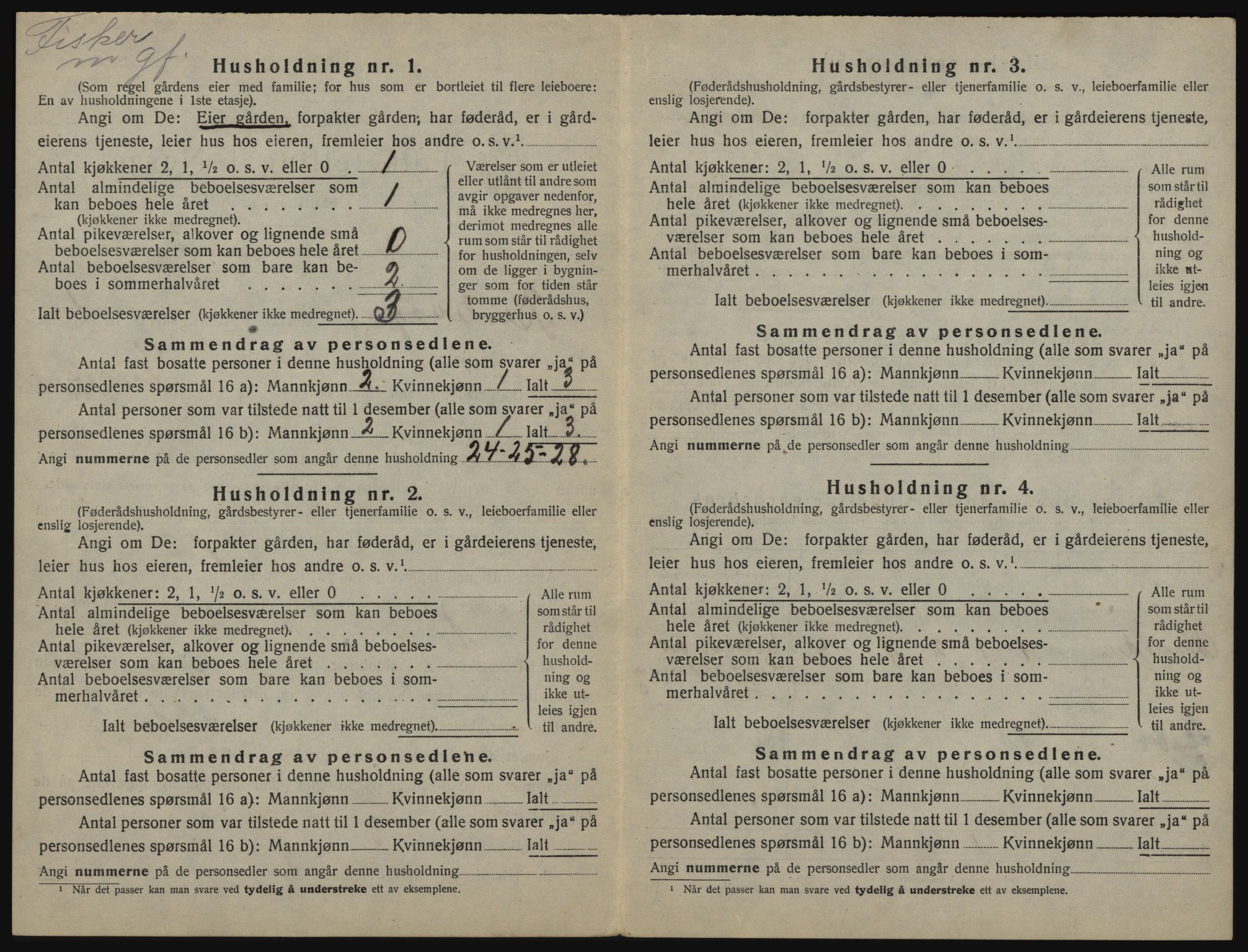 SATØ, 1920 census for Berlevåg, 1920, p. 27