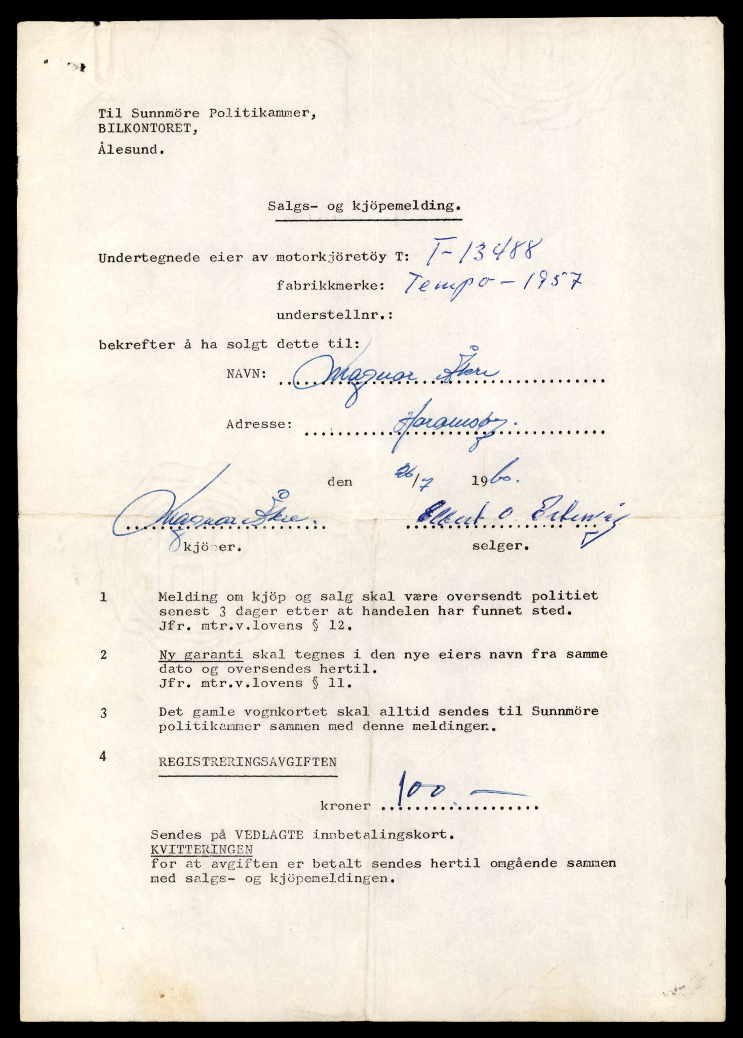 Møre og Romsdal vegkontor - Ålesund trafikkstasjon, AV/SAT-A-4099/F/Fe/L0039: Registreringskort for kjøretøy T 13361 - T 13530, 1927-1998, p. 2237