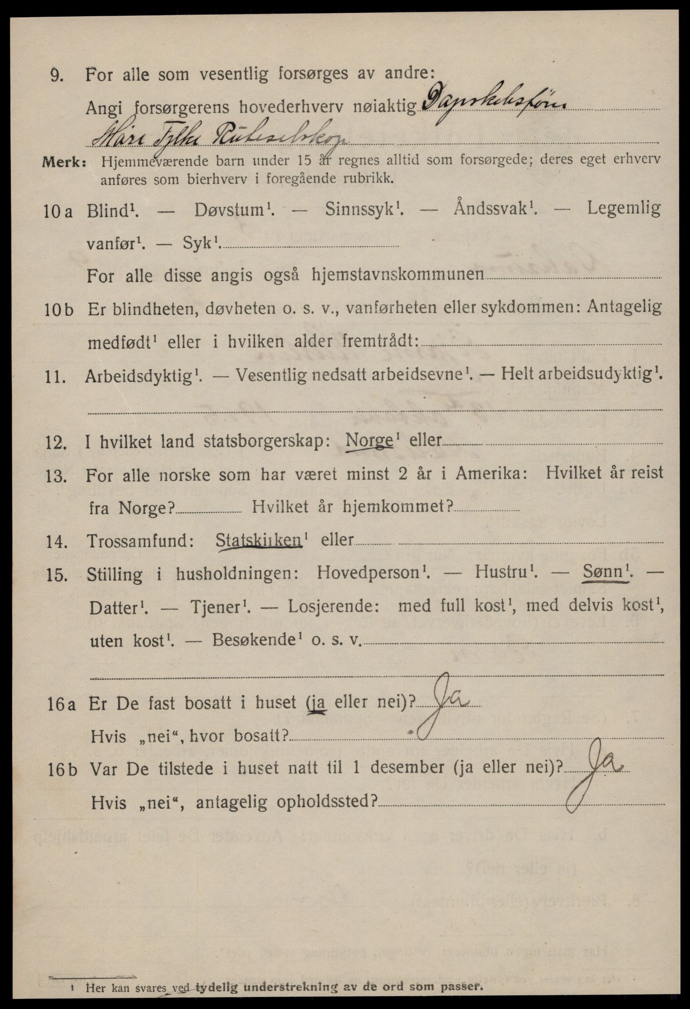 SAT, 1920 census for Ålesund, 1920, p. 23819