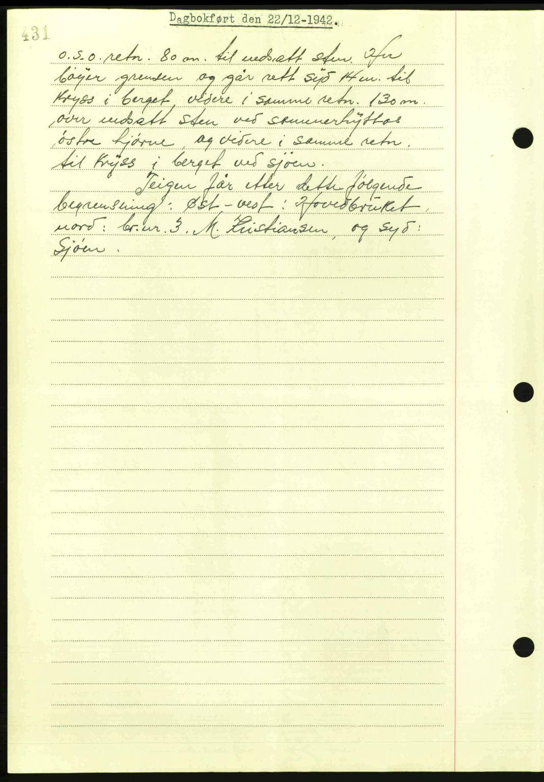 Steigen og Ofoten sorenskriveri, AV/SAT-A-0030/1/2/2C: Mortgage book no. A9-12, 1942-1946, Diary no: : 2416/1942