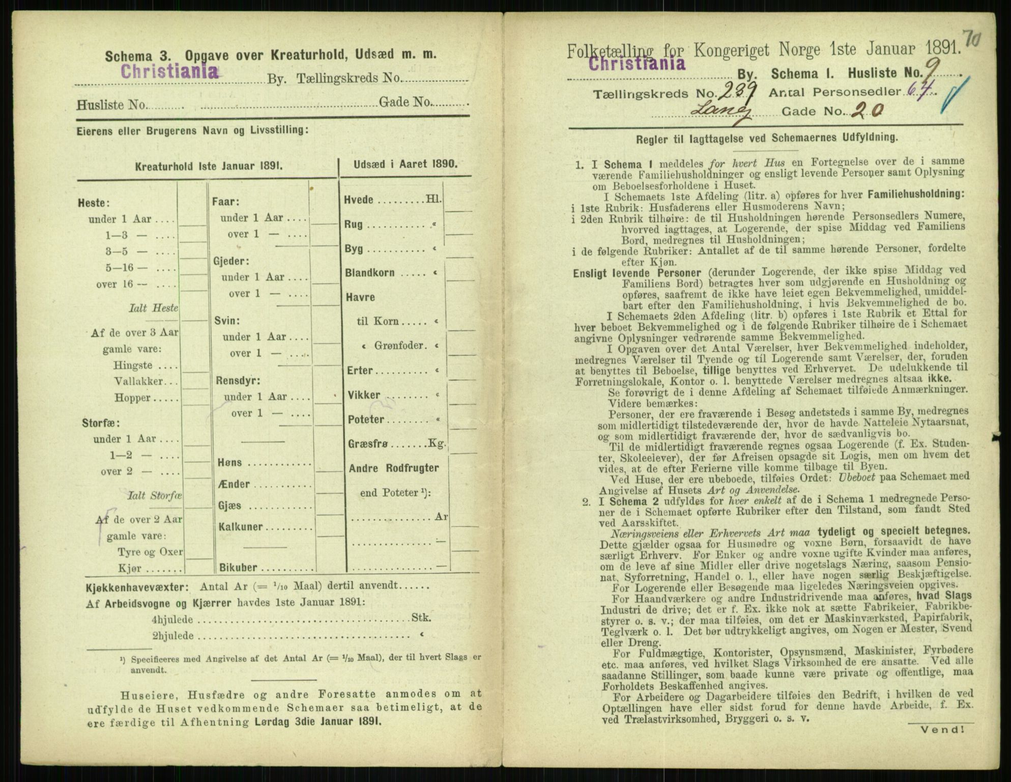 RA, 1891 census for 0301 Kristiania, 1891, p. 145283