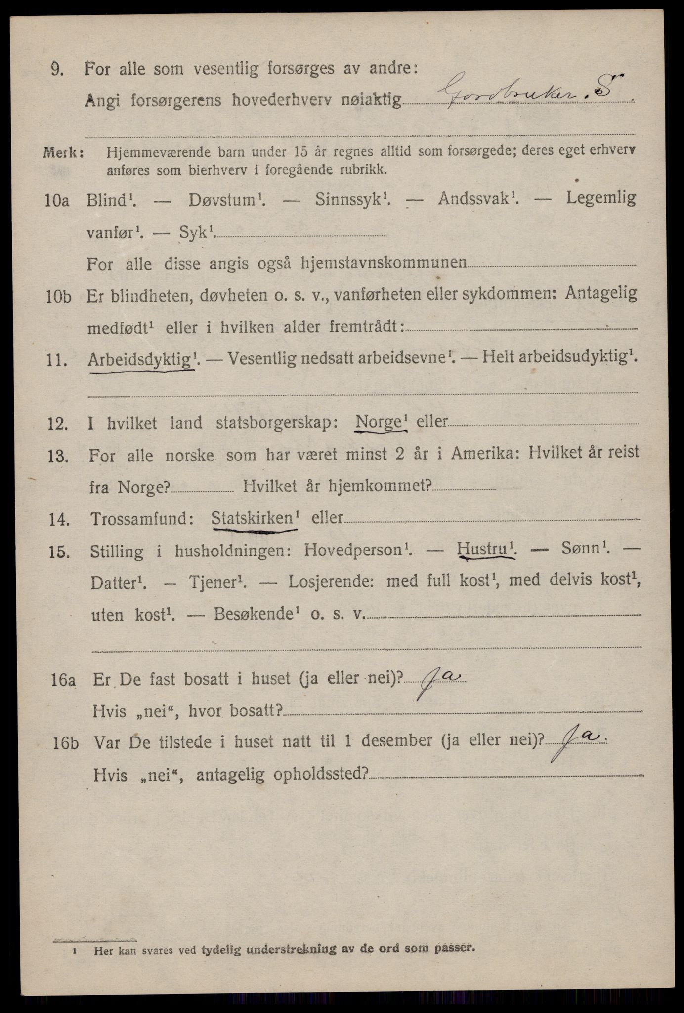 SAST, 1920 census for Heskestad, 1920, p. 1842