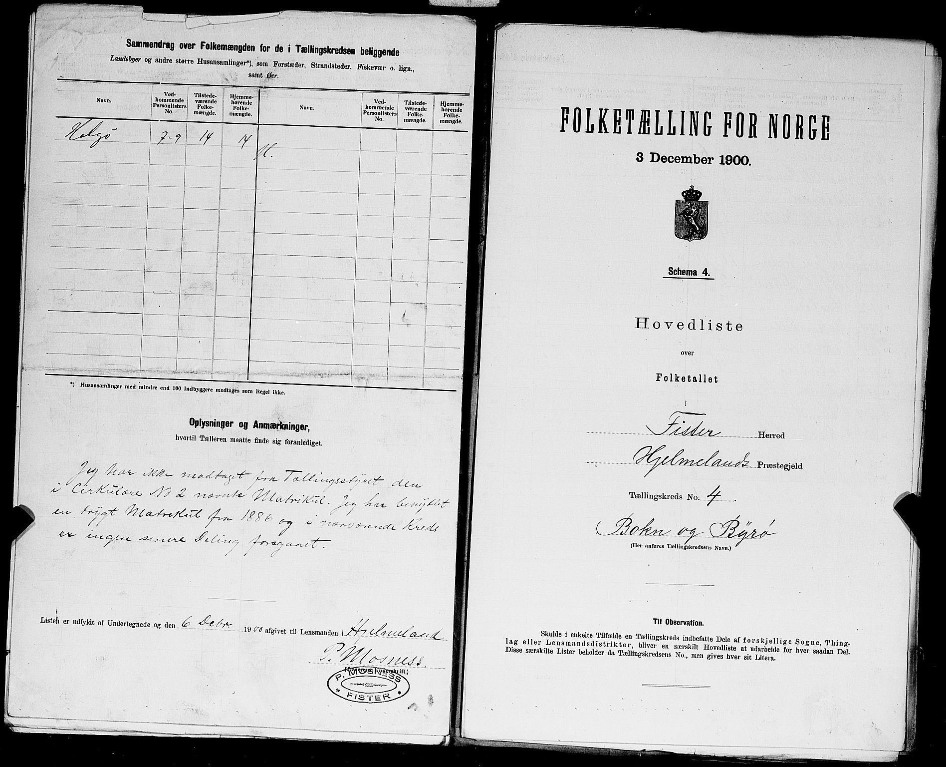 SAST, 1900 census for Fister, 1900, p. 17