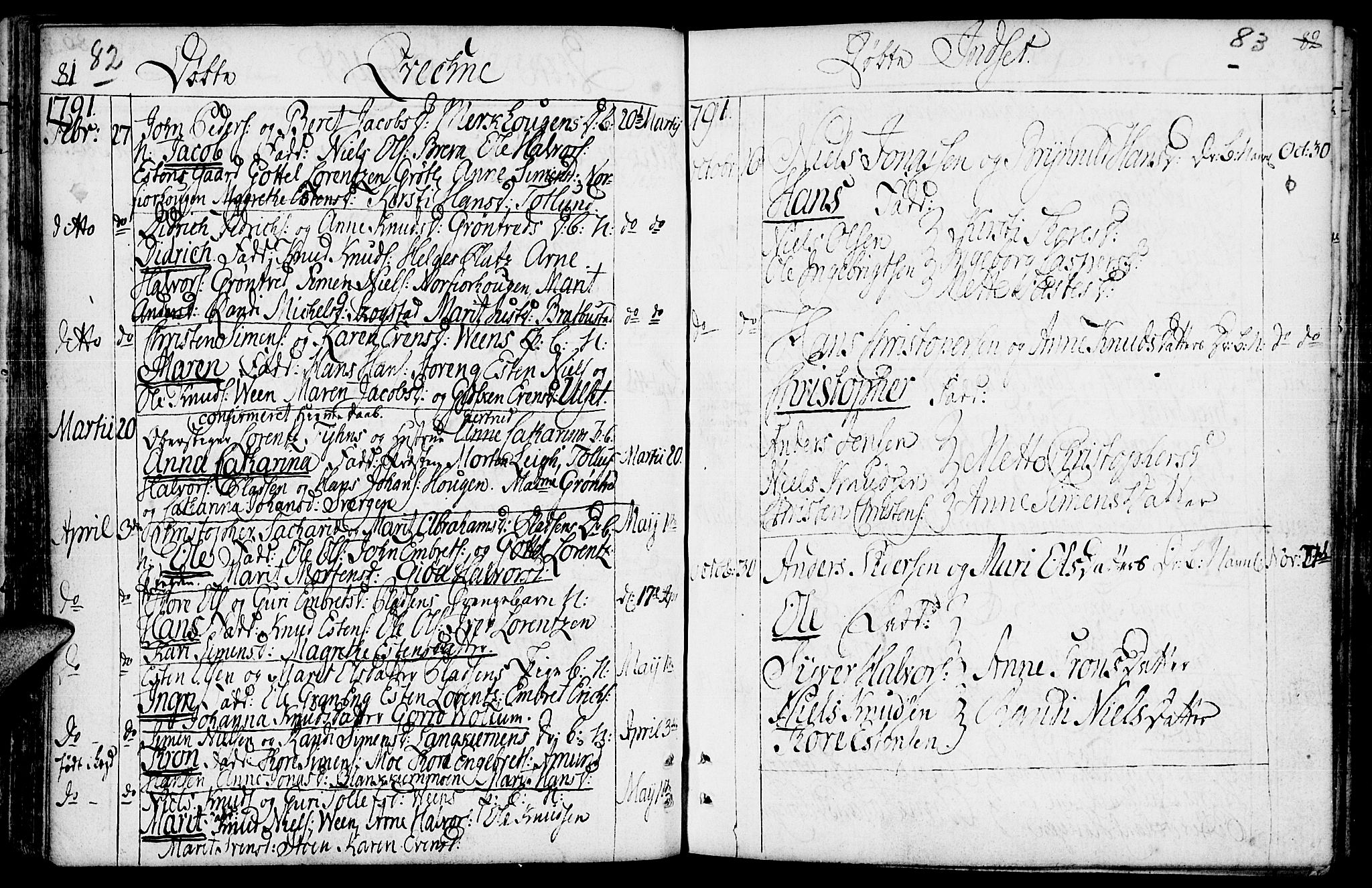 Kvikne prestekontor, SAH/PREST-064/H/Ha/Haa/L0003: Parish register (official) no. 3, 1785-1814, p. 82-83