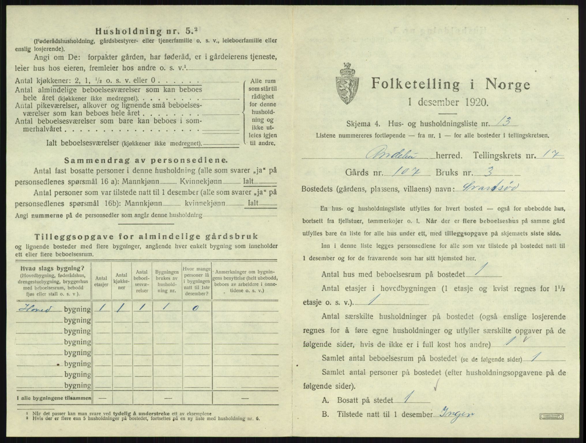 SAKO, 1920 census for Andebu, 1920, p. 941