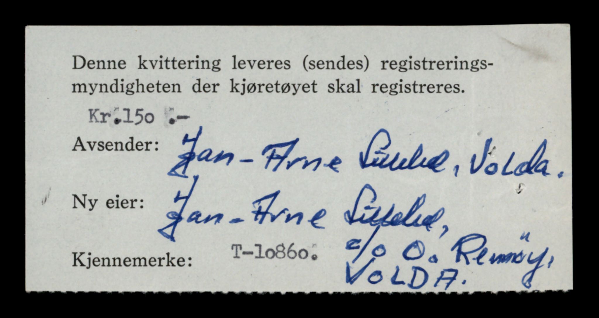 Møre og Romsdal vegkontor - Ålesund trafikkstasjon, SAT/A-4099/F/Fe/L0024: Registreringskort for kjøretøy T 10810 - T 10930, 1927-1998, p. 1383