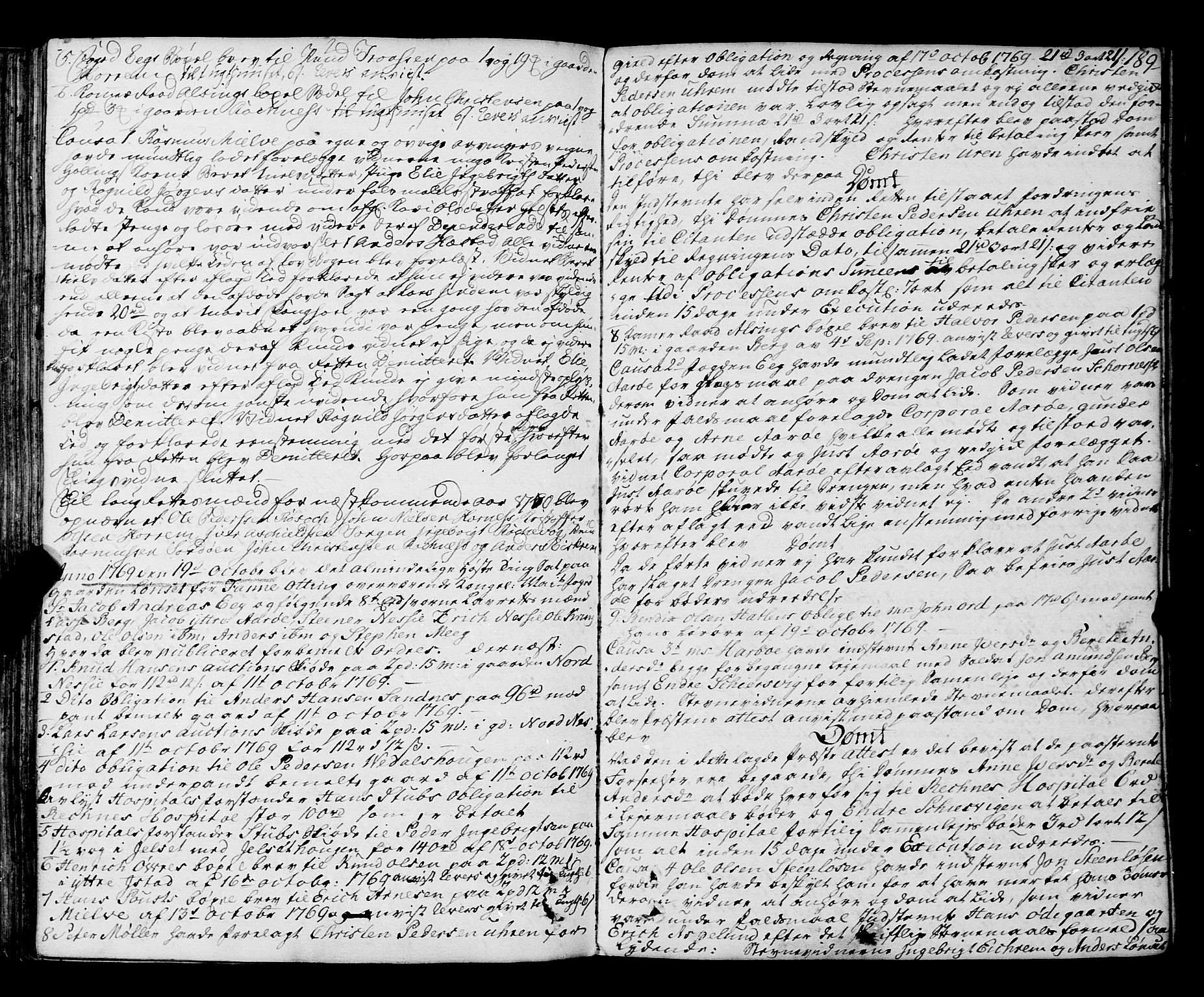 Romsdal sorenskriveri, SAT/A-4149/1/1/1A/L0015: Tingbok, 1765-1775, p. 188b-189a