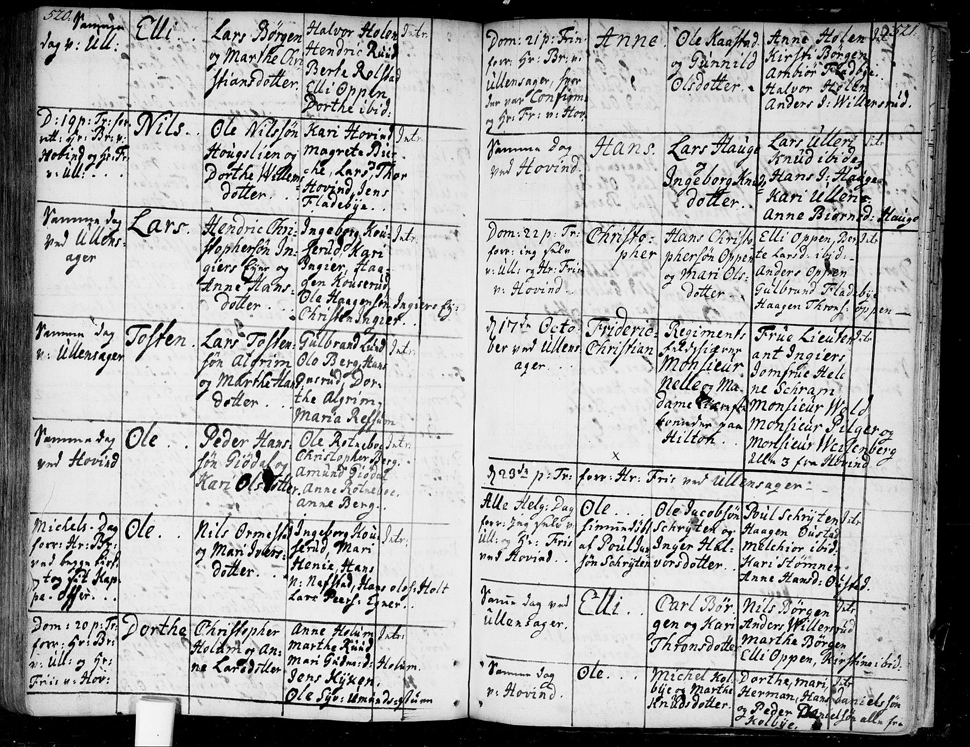 Ullensaker prestekontor Kirkebøker, AV/SAO-A-10236a/F/Fa/L0005: Parish register (official) no. I 5, 1733-1762, p. 520-521