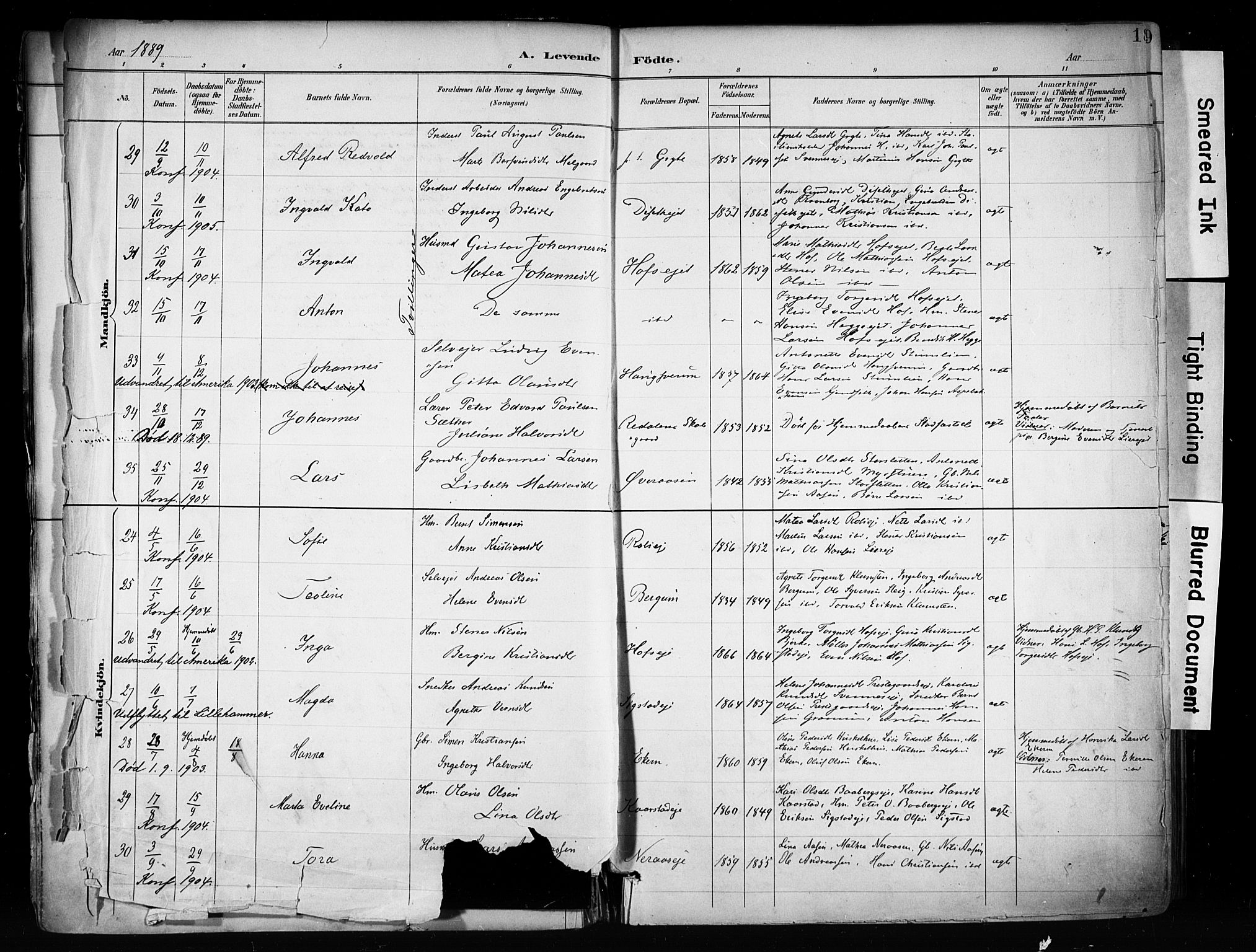 Biri prestekontor, AV/SAH-PREST-096/H/Ha/Haa/L0009: Parish register (official) no. 9, 1887-1900, p. 18