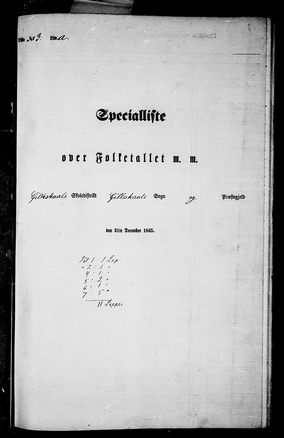 RA, 1865 census for Gildeskål, 1865, p. 36