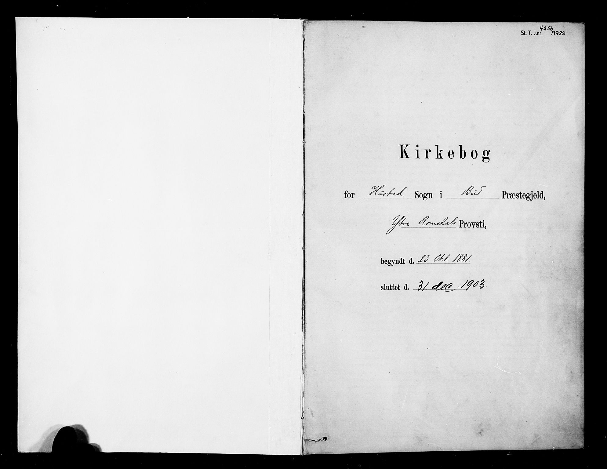 Ministerialprotokoller, klokkerbøker og fødselsregistre - Møre og Romsdal, AV/SAT-A-1454/567/L0778: Parish register (official) no. 567A01, 1881-1903