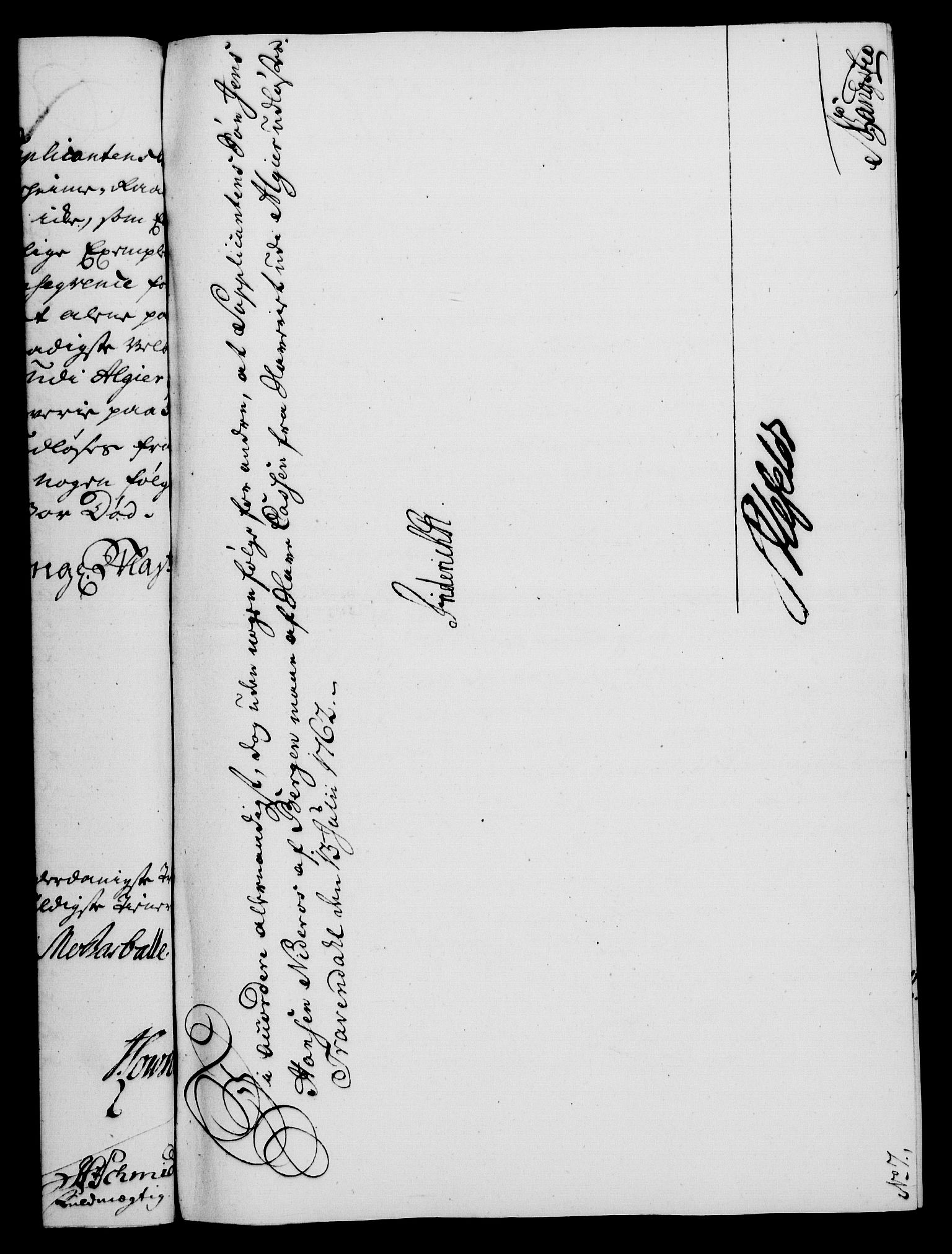 Rentekammeret, Kammerkanselliet, RA/EA-3111/G/Gf/Gfa/L0044: Norsk relasjons- og resolusjonsprotokoll (merket RK 52.44), 1762, p. 315