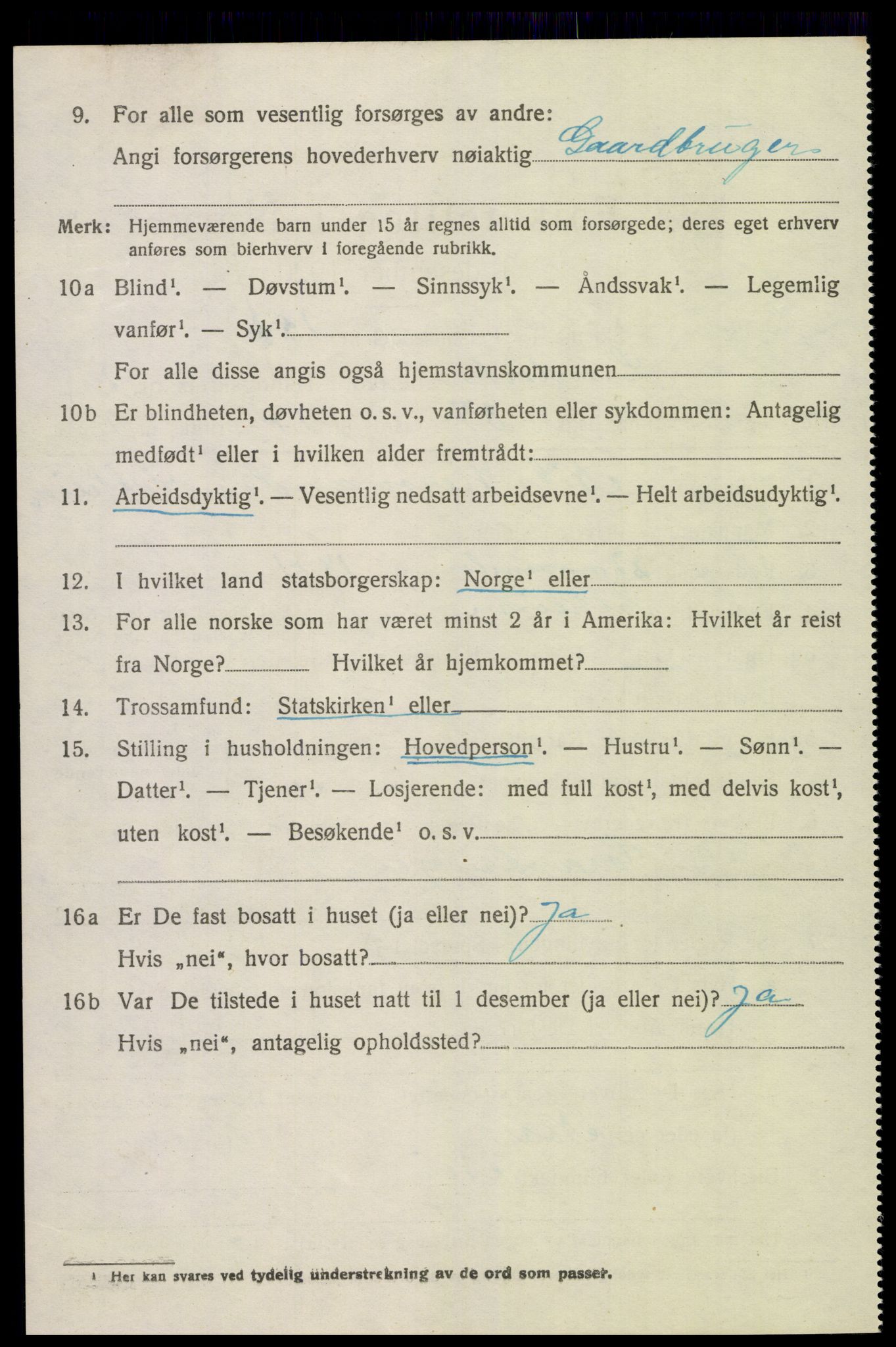 SAK, 1920 census for Landvik, 1920, p. 2081