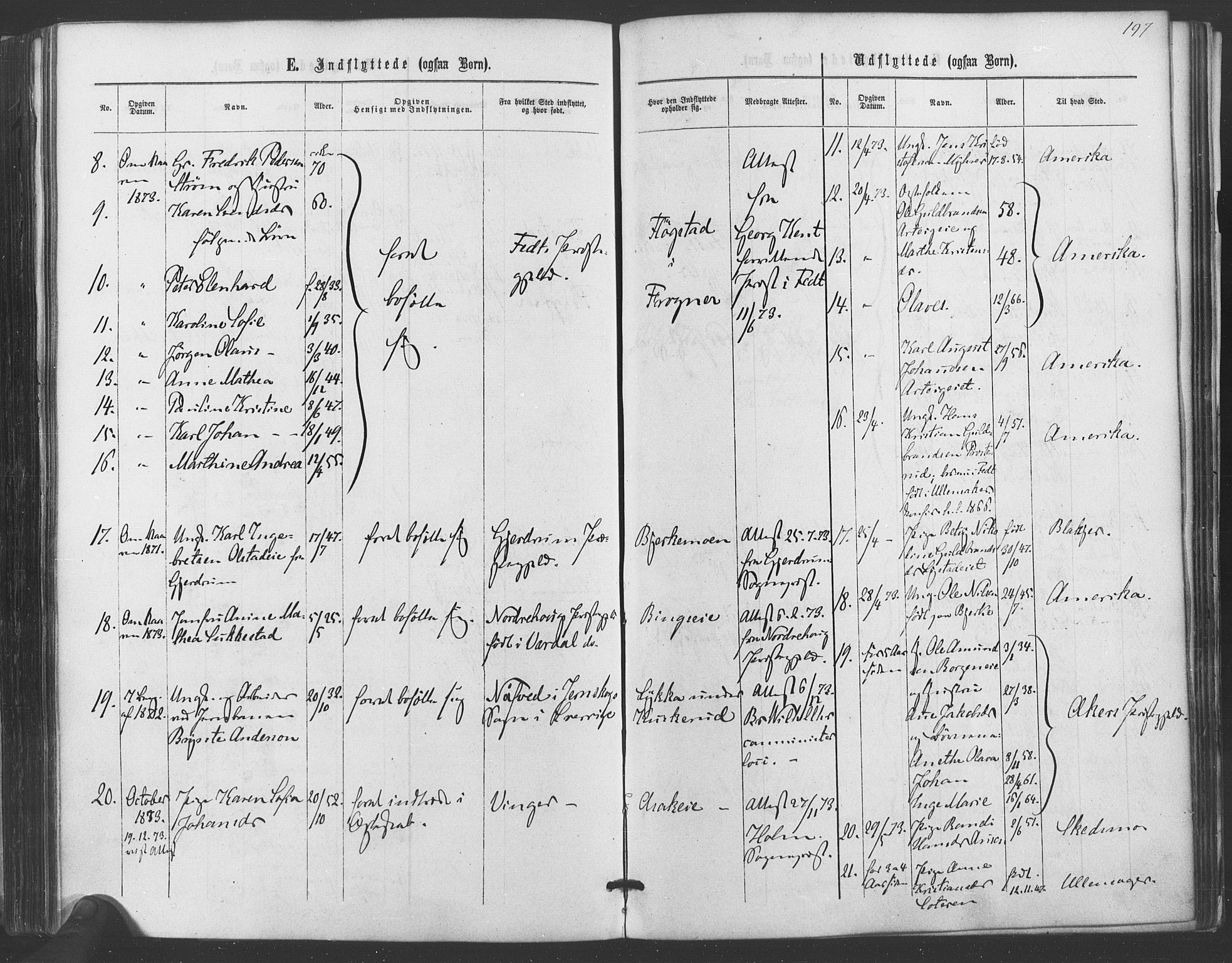 Sørum prestekontor Kirkebøker, AV/SAO-A-10303/F/Fa/L0006: Parish register (official) no. I 6, 1864-1877, p. 197