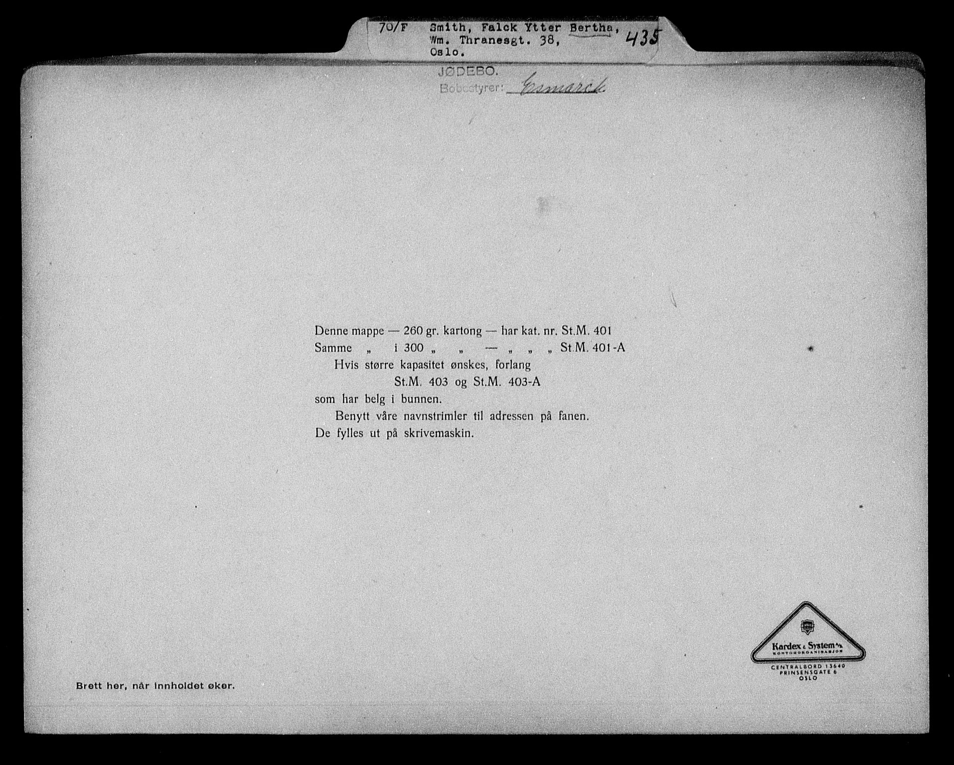 Justisdepartementet, Tilbakeføringskontoret for inndratte formuer, AV/RA-S-1564/H/Hc/Hcc/L0981: --, 1945-1947, p. 640