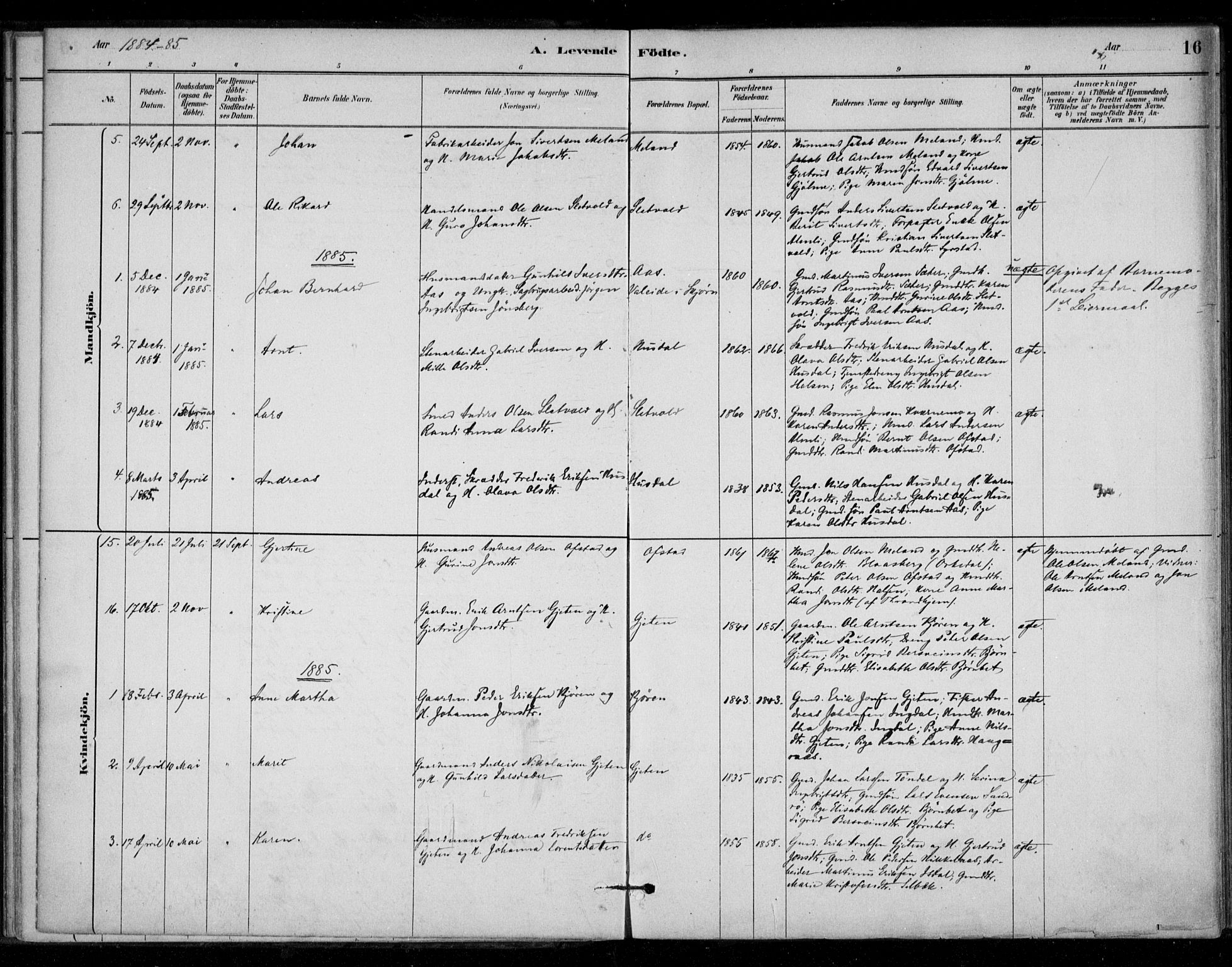 Ministerialprotokoller, klokkerbøker og fødselsregistre - Sør-Trøndelag, SAT/A-1456/670/L0836: Parish register (official) no. 670A01, 1879-1904, p. 16
